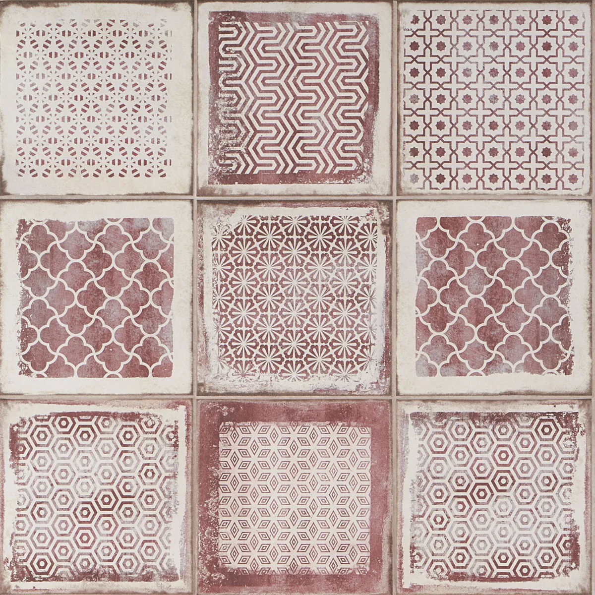 Los Lunas Deco Rose Pink 8x8 Matte Porcelain Tile - Lux Tile - Image 2