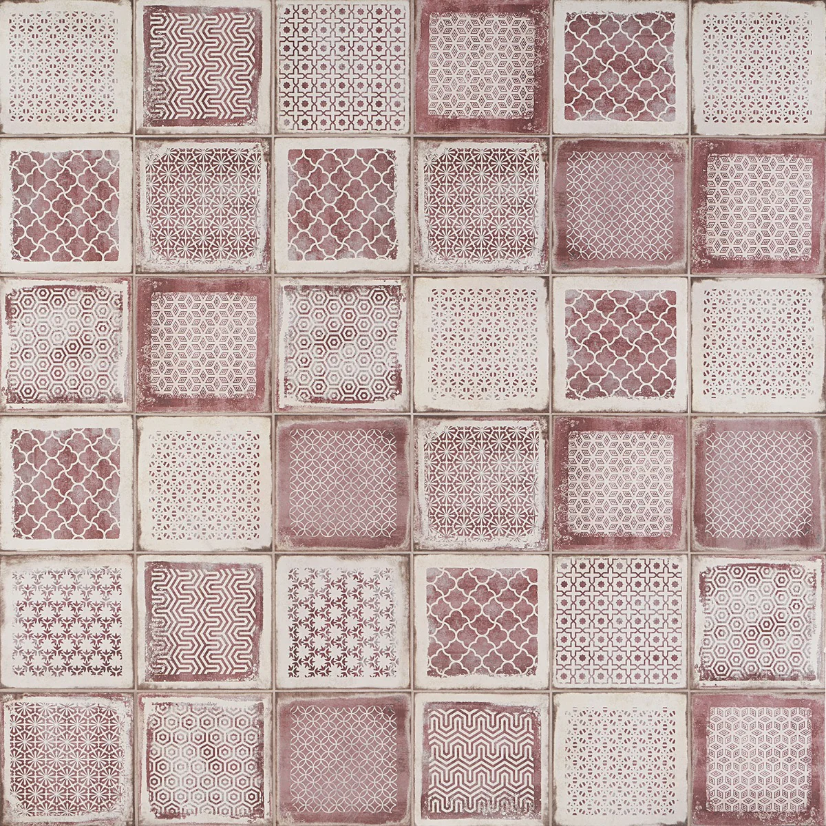 Los Lunas Deco Rose Pink 8x8 Matte Porcelain Tile - Lux Tile - Image 6