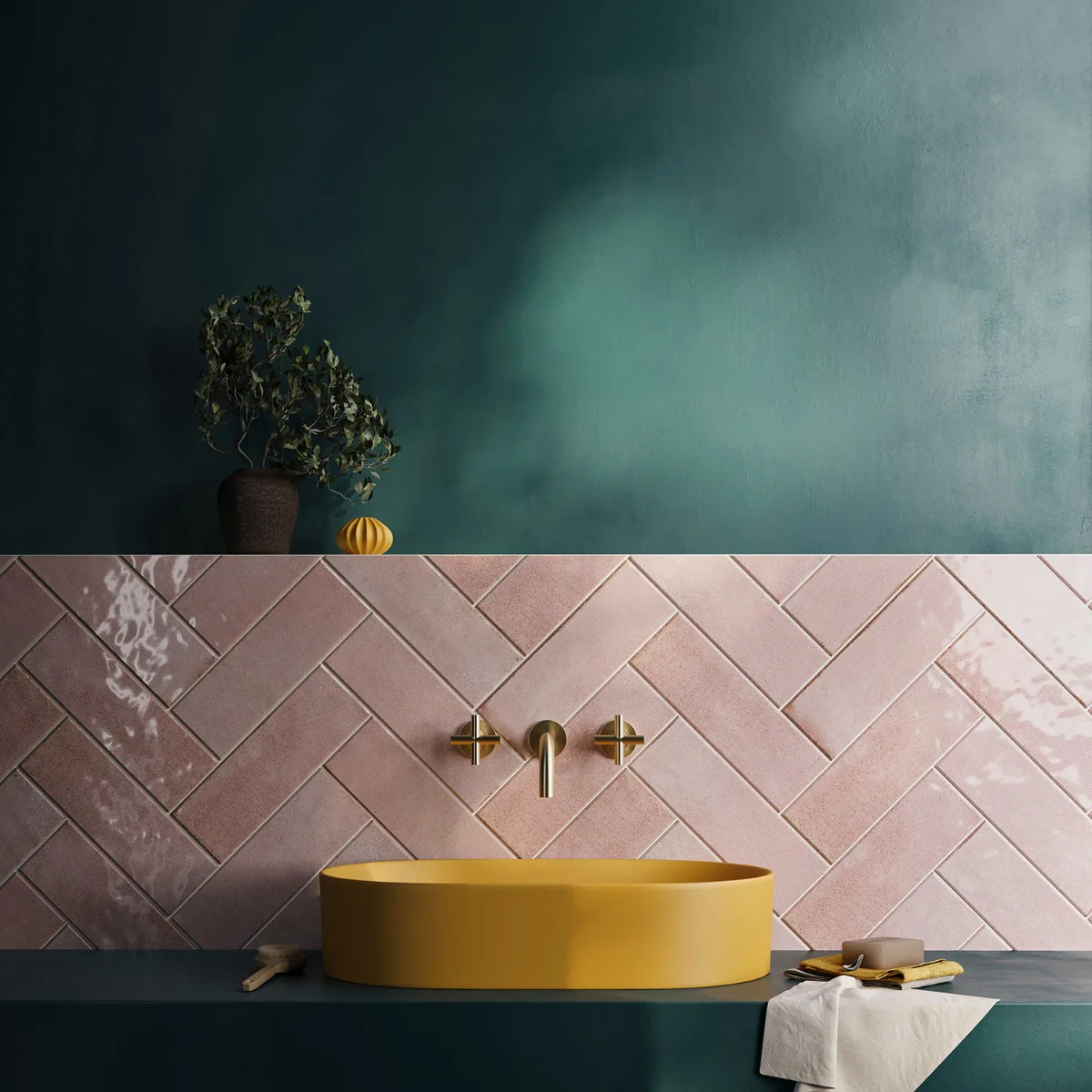 Los Lunas Rose Pink 4x12 Polished Ceramic Subway Tile - Lux Tile - Image 2