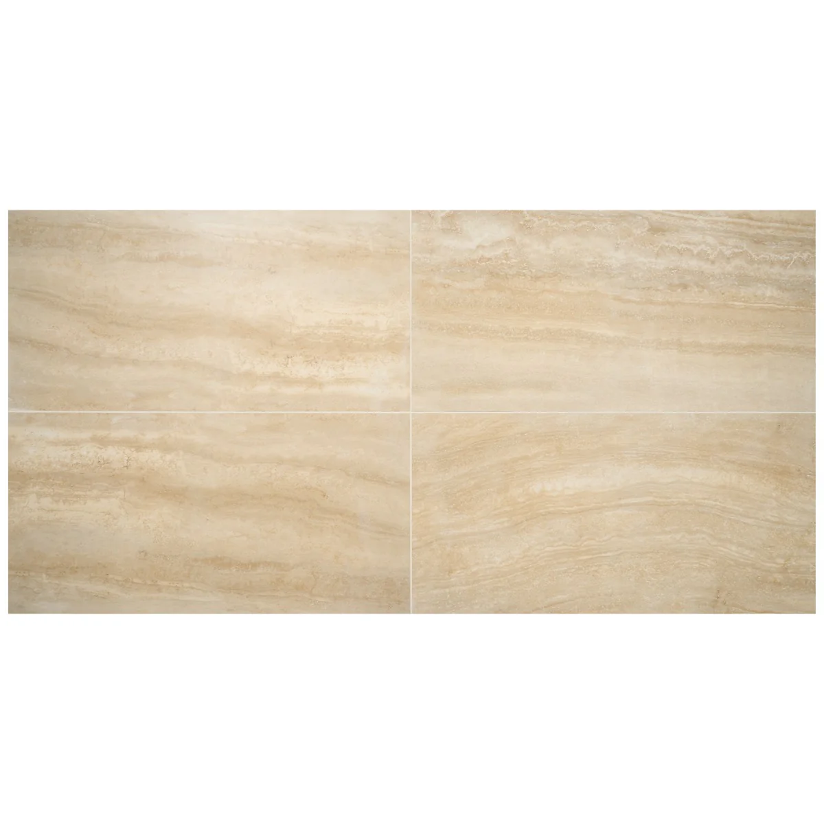Lumar Travertino Crema Beige 24x48 Matte Porcelain Tile - Lux Tile - Image 8