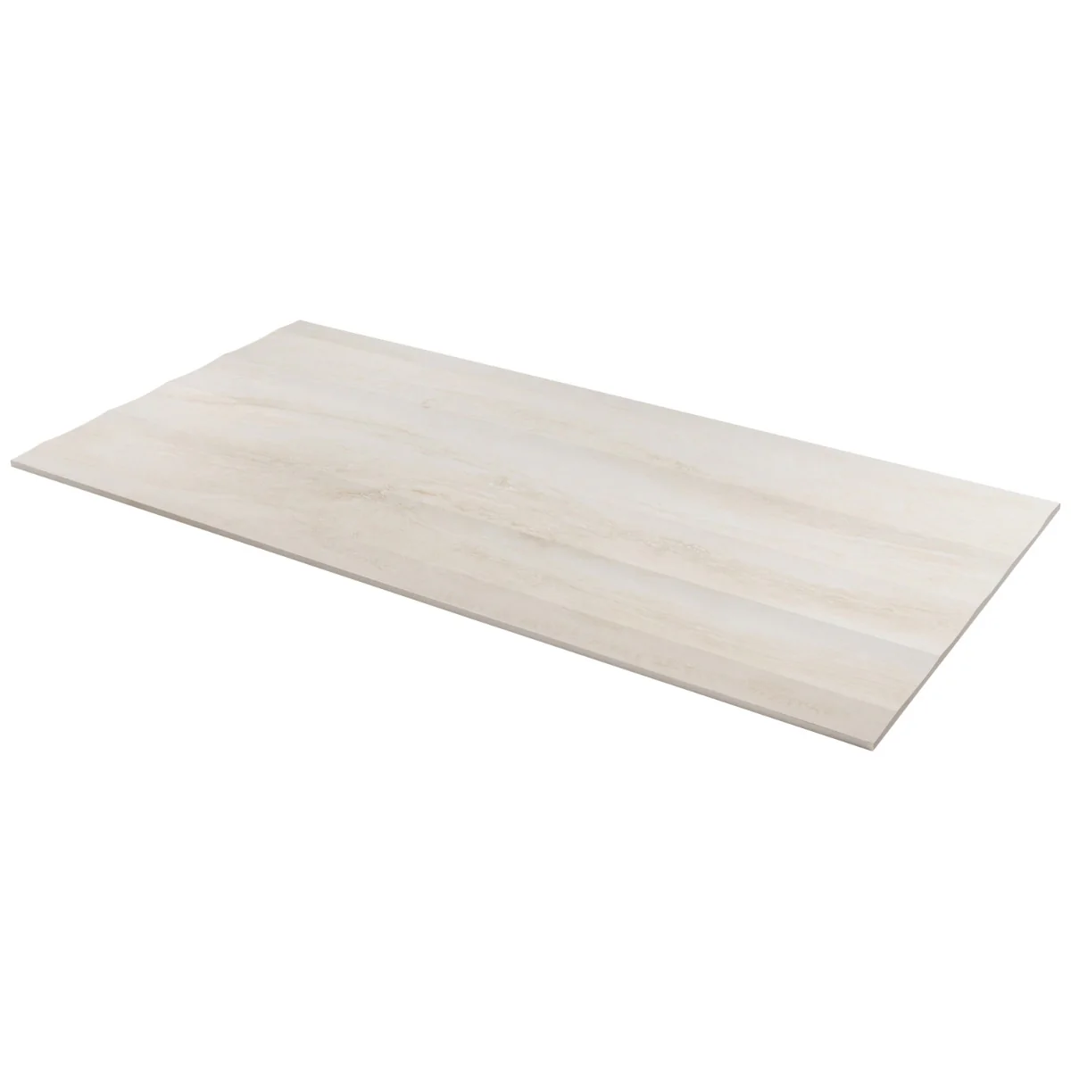 Lumar Waves 3D Travertino Bianco Warm White 24x48 Matte Porcelain Tile - Image 8