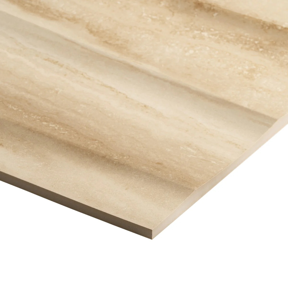 Lumar Waves 3D Travertino Crema Beige 24x48 Matte Porcelain Tile - Image 5