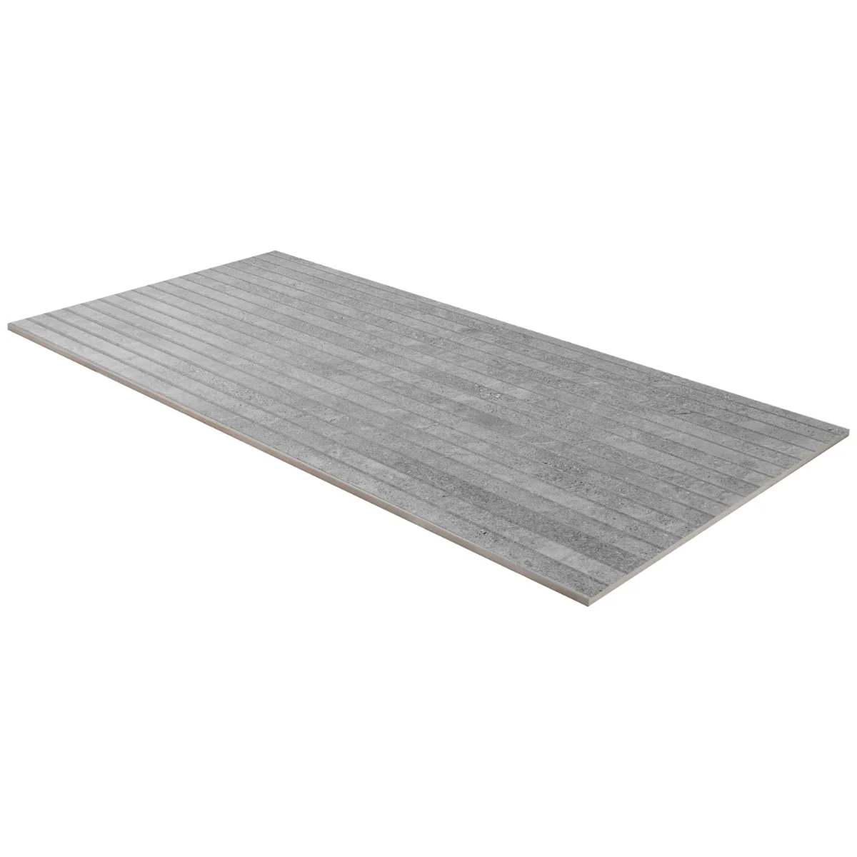 Lune Ribbon Gray 24x48 Matte Fluted Porcelain Tile - Lux Tile - Image 7