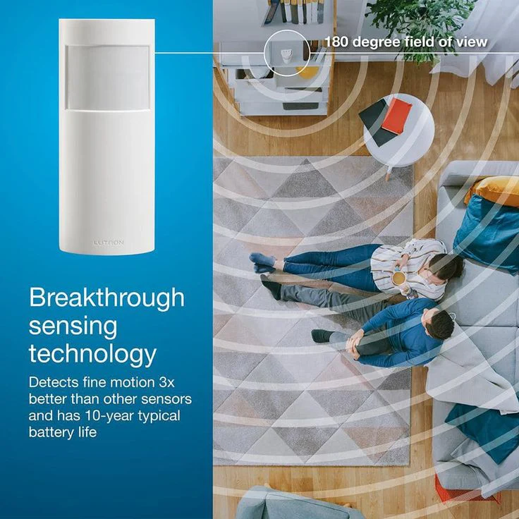 Lutron Caseta Vacancy-Only Motion Sensor, White (PD-VSENS-WH) - Image 4