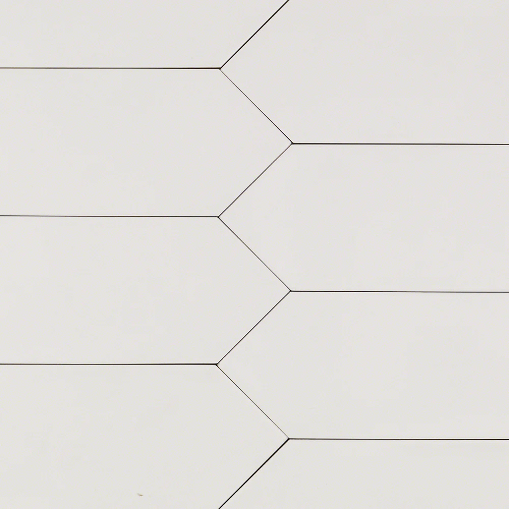 Lux Tile Aliante White 4x12 Picket Matte Porcelain Tile - Image 6