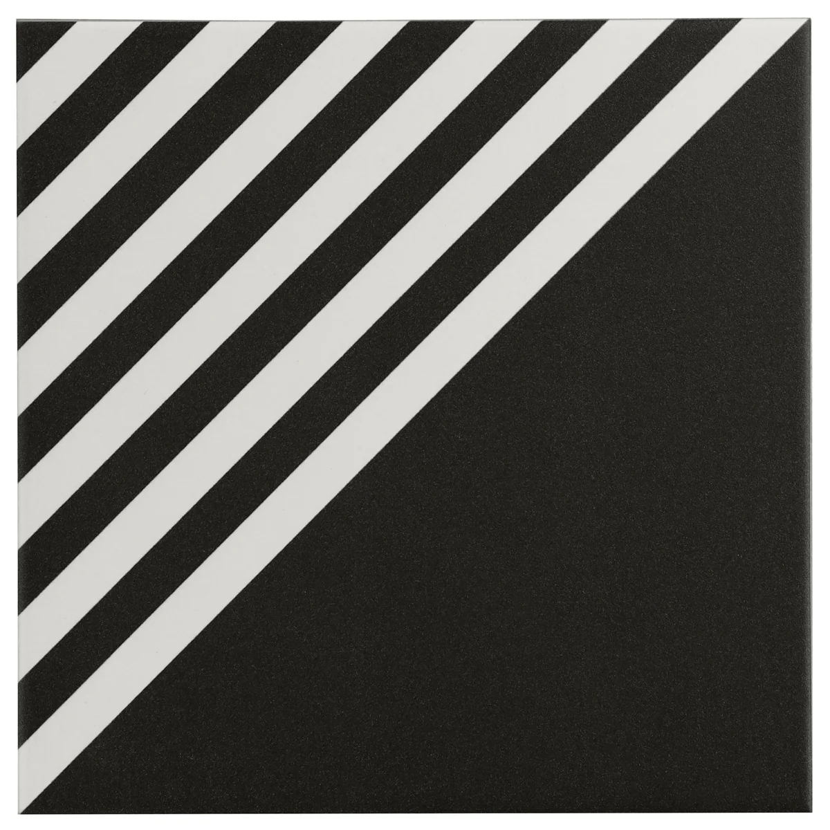 Lux Tile B2W Black & White Stripe Negative 8x8 Matte Porcelain Tile - Image 3