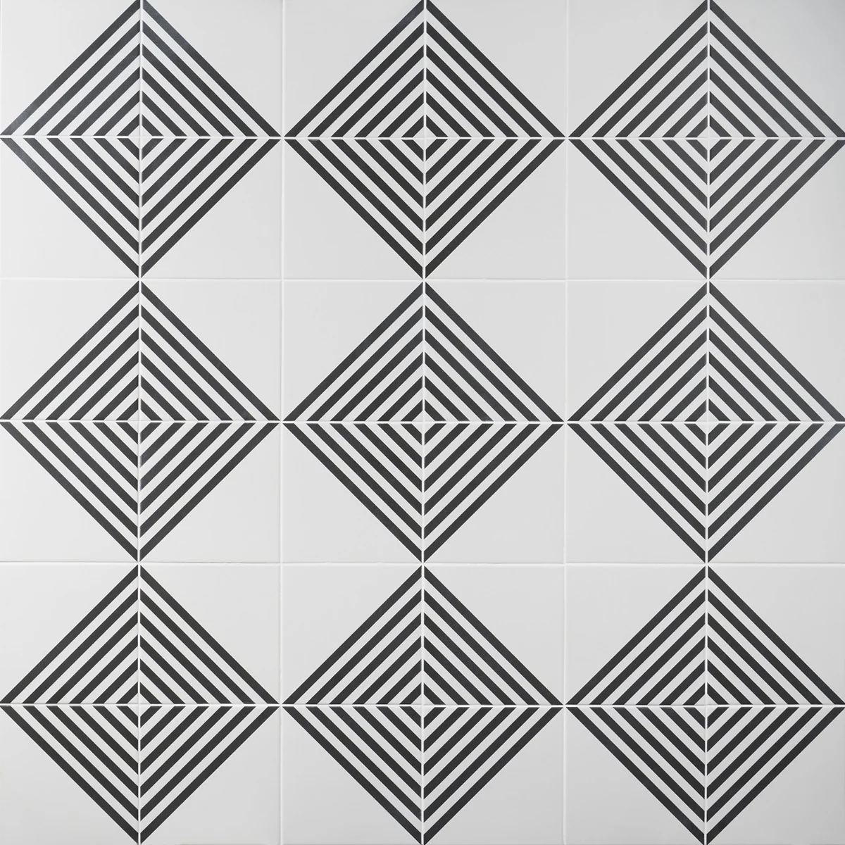 Lux Tile B2W Stripe Positive 8x8 Matte Porcelain Tile - Image 4