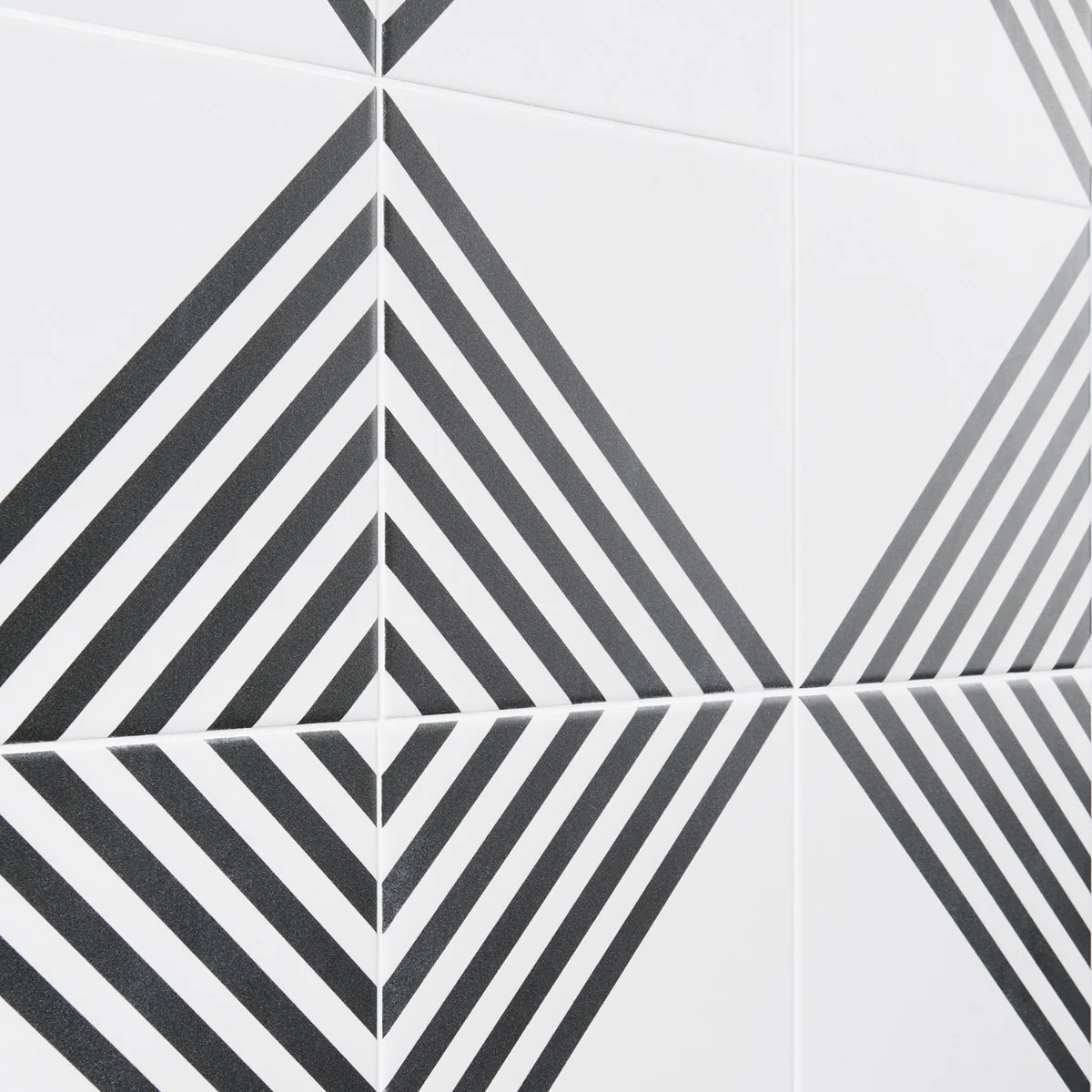 Lux Tile B2W Stripe Positive 8x8 Matte Porcelain Tile - Image 5