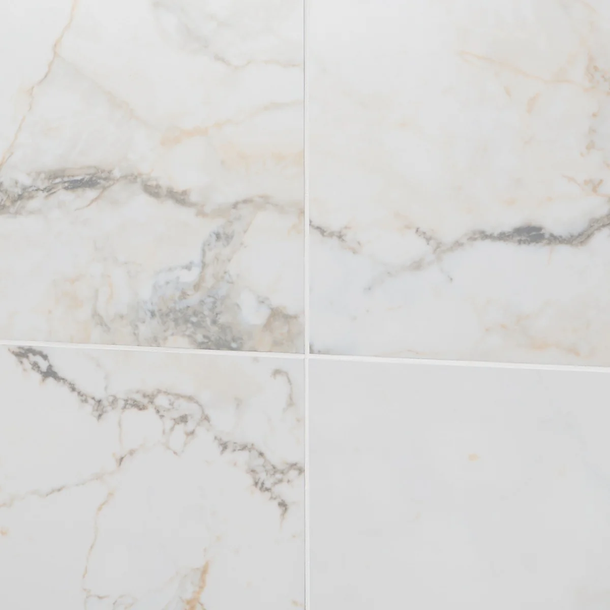 Lux Tile Calacatta Macchia White Gold 12x24 Marble Look Matte Porcelain Tile - Image 3