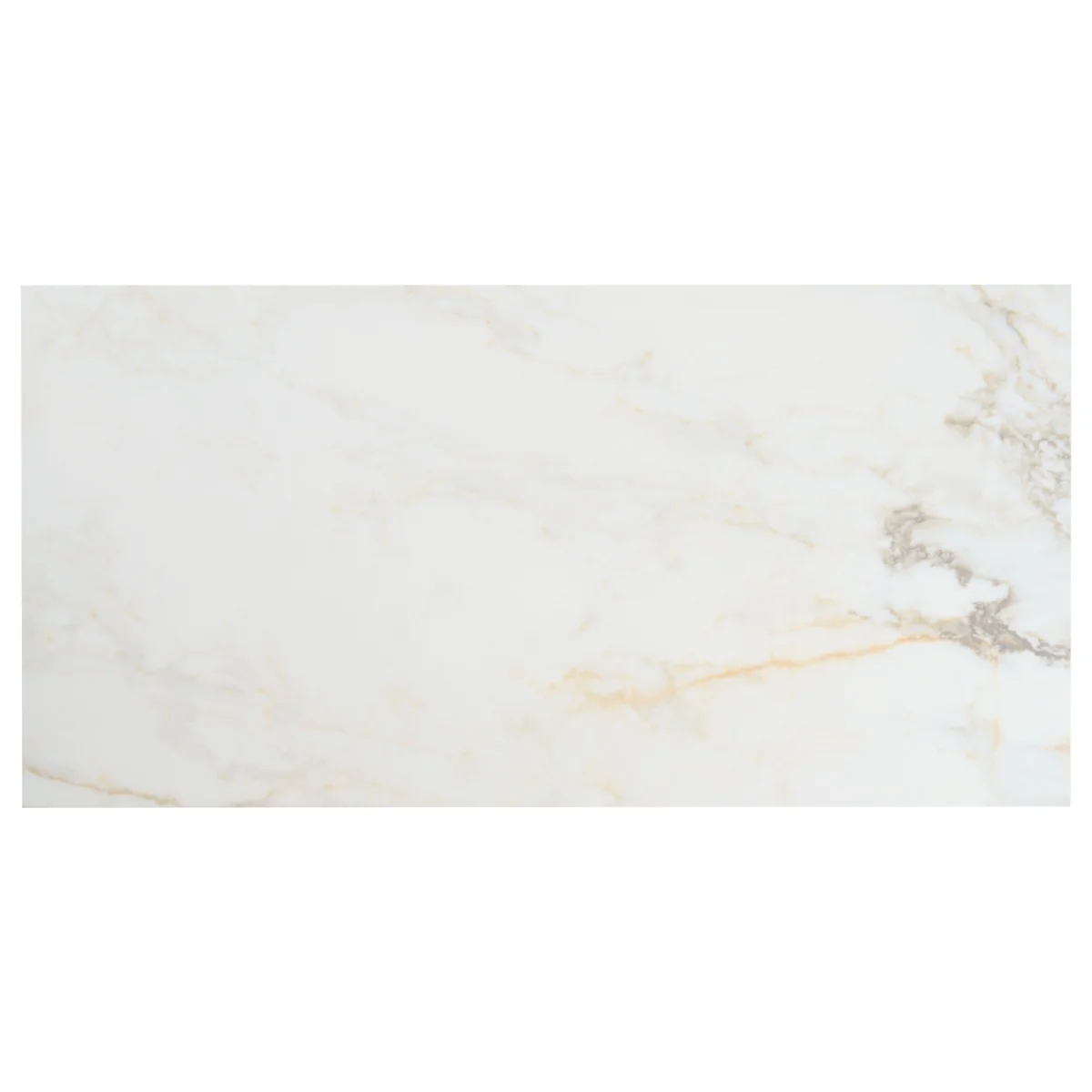 Lux Tile Calacatta Macchia White Gold 12x24 Marble Look Matte Porcelain Tile - Image 4