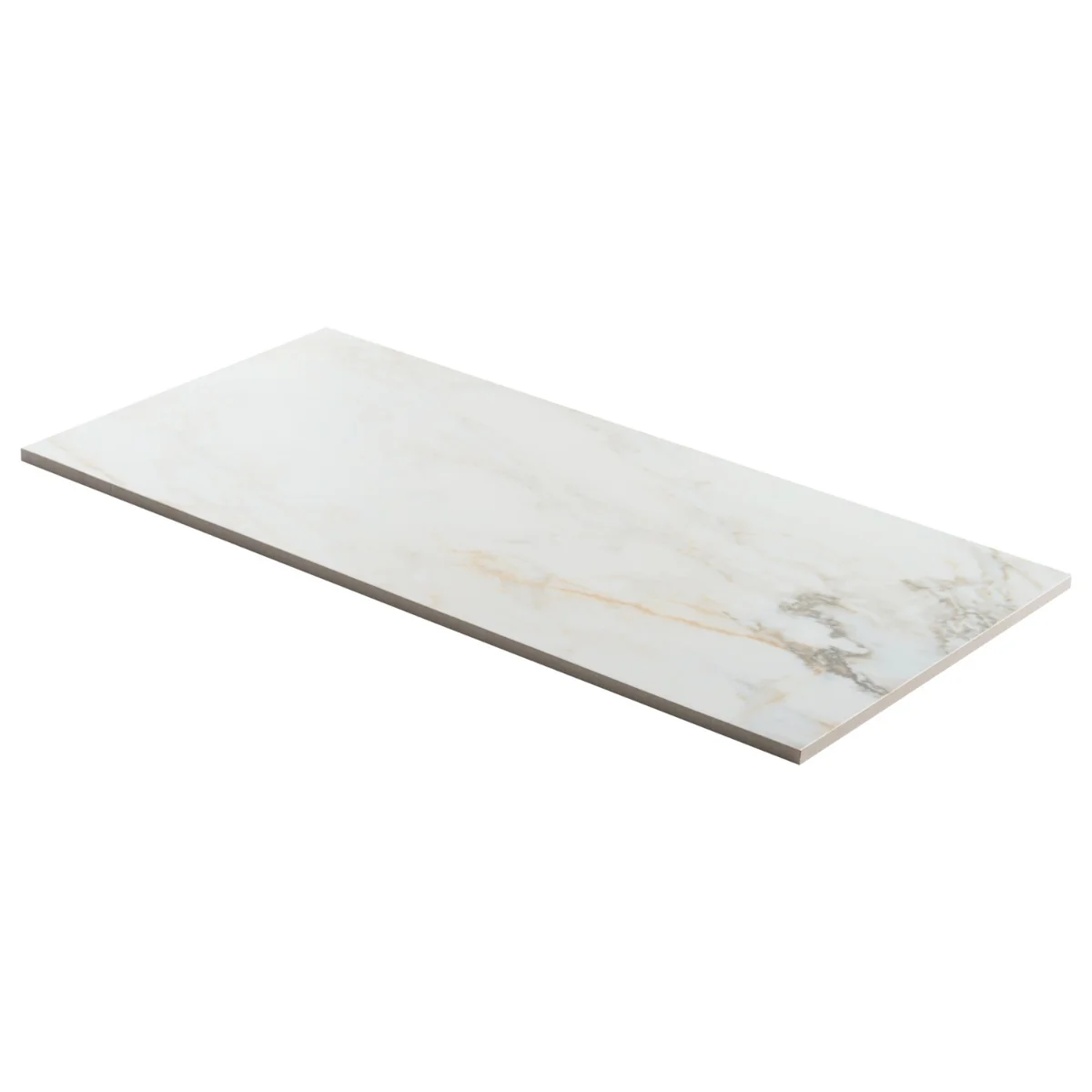 Lux Tile Calacatta Macchia White Gold 12x24 Marble Look Matte Porcelain Tile - Image 5