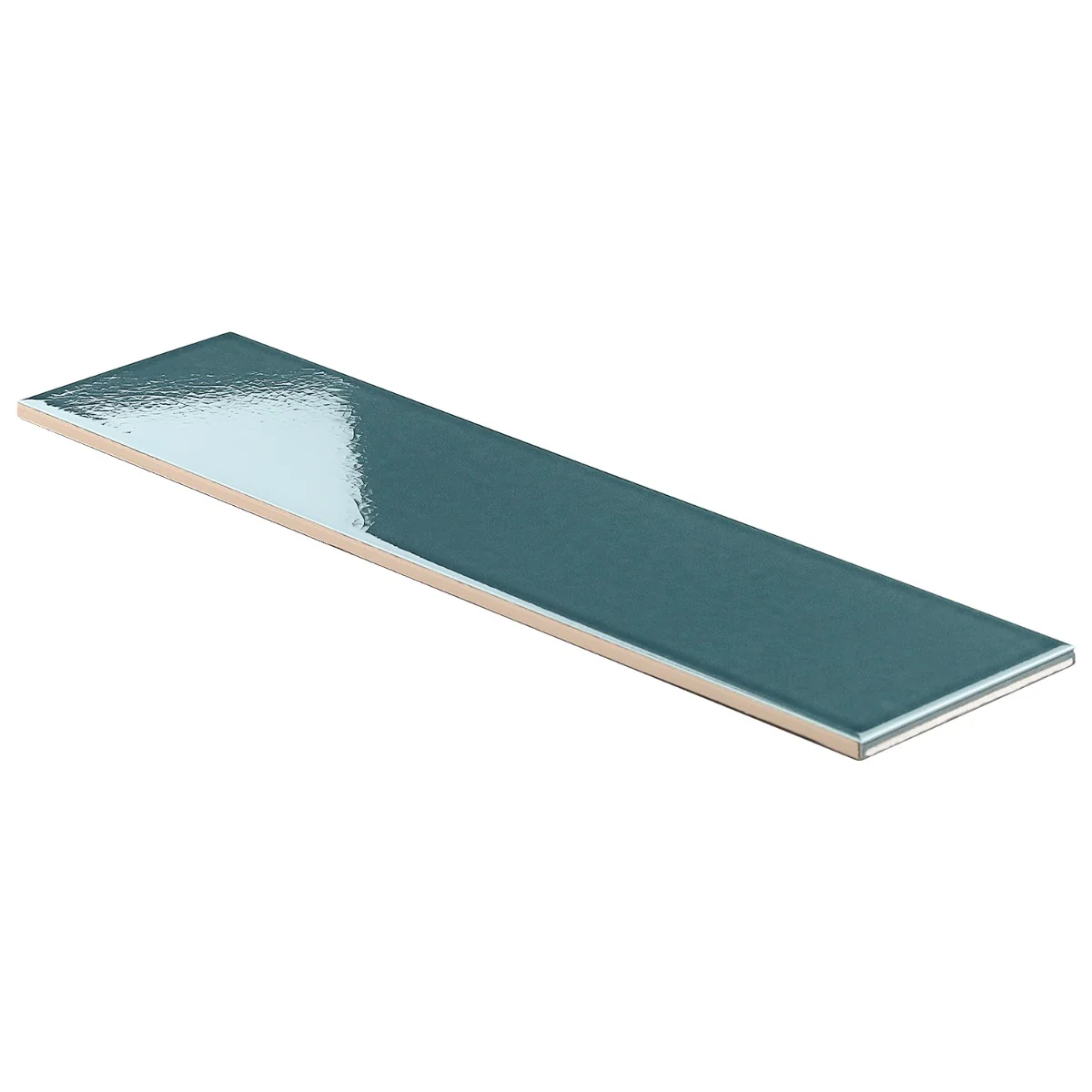 Colorplay Emerald Green 4.5x18 Crackled Glossy Ceramic Tile by Lux Tile - Image 4