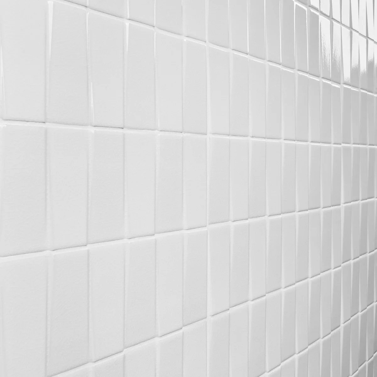 Lux Tile Colorplay Steps White 4.5x18 3D Glossy Crackled Ceramic Tile - Image 7