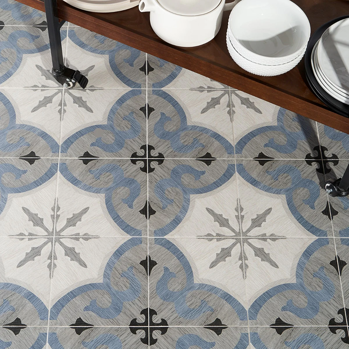 Lux Tile Delancey Briar Blue 8x8 Matte Porcelain Tile