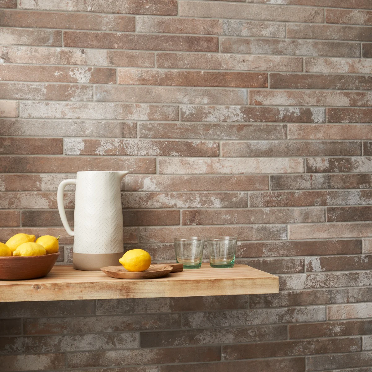 Lux Tile English Brick Sand Terracotta 2x18 Matte Porcelain Tile - Image 7