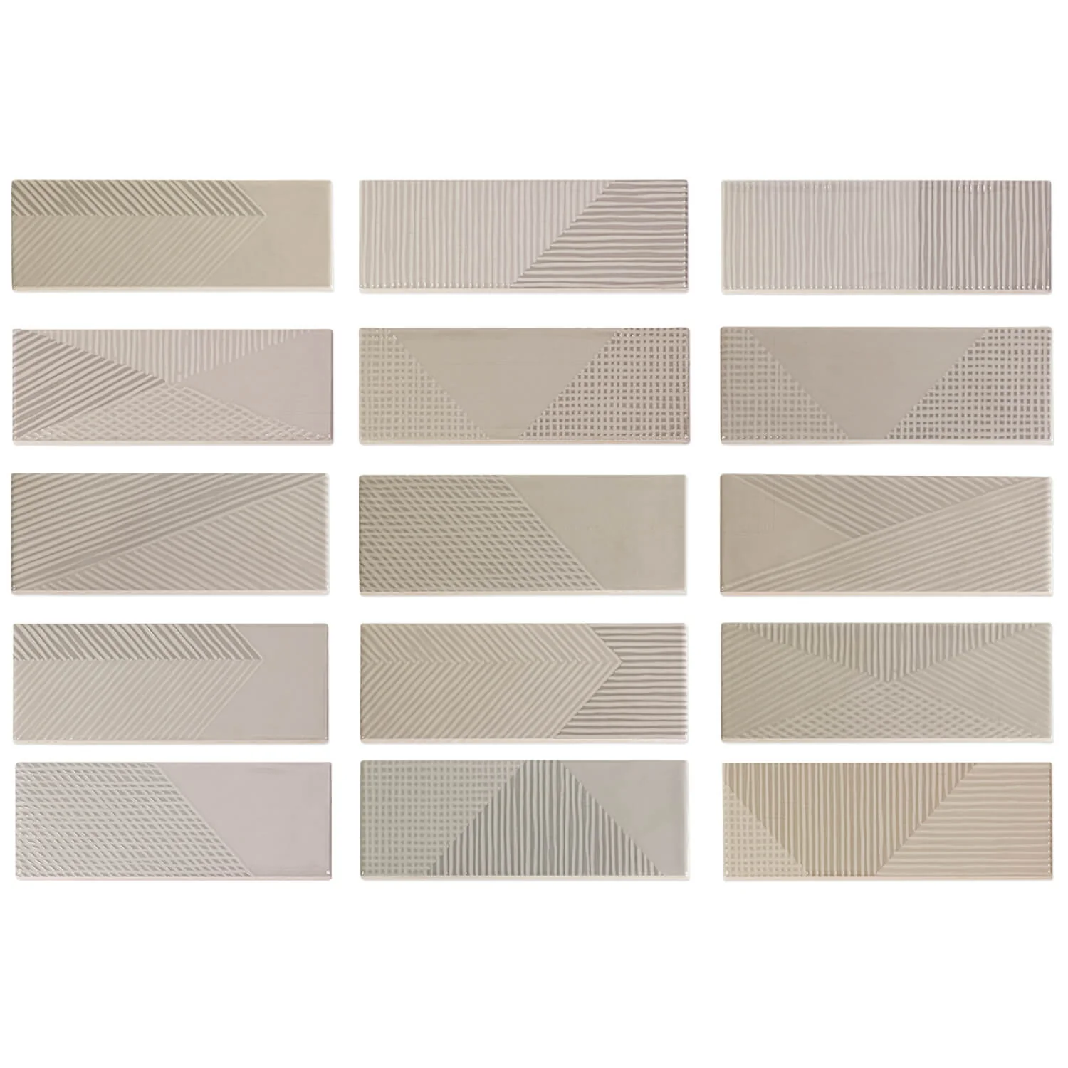Lux Tile Enigma Gray Pearl 2x8 Textured Polished Ceramic Subway Tile - Image 5