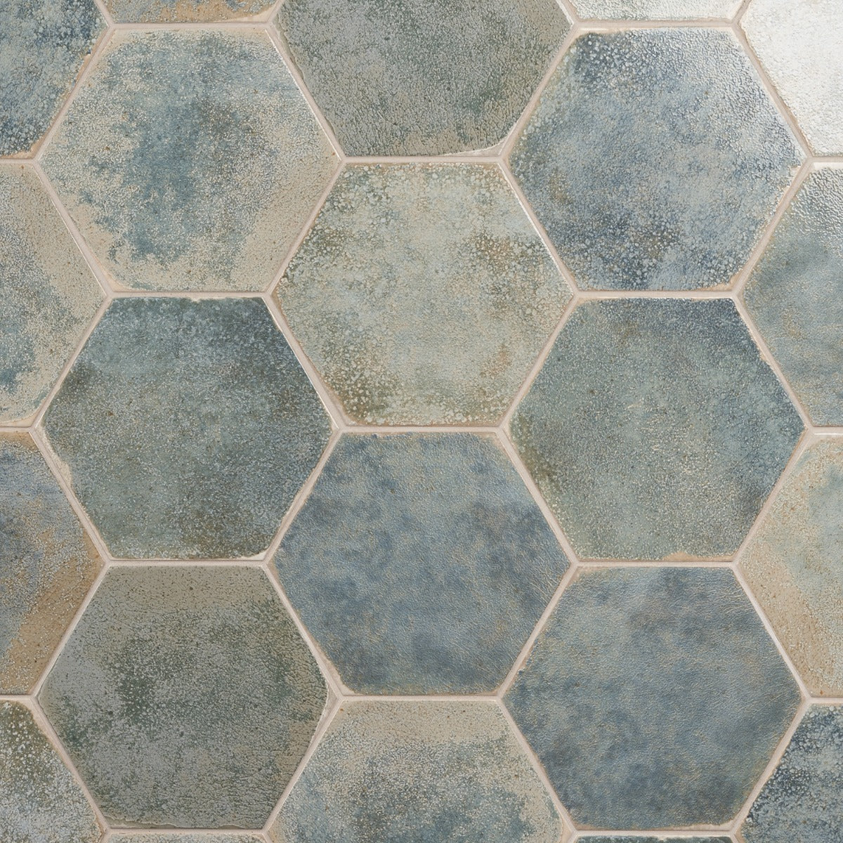 Lux Tile Kalay Green 9" Hexagon Polished Porcelain Tile - Image 2