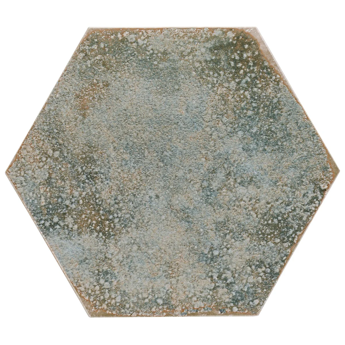 Lux Tile Kalay Green 9" Hexagon Polished Porcelain Tile - Image 3