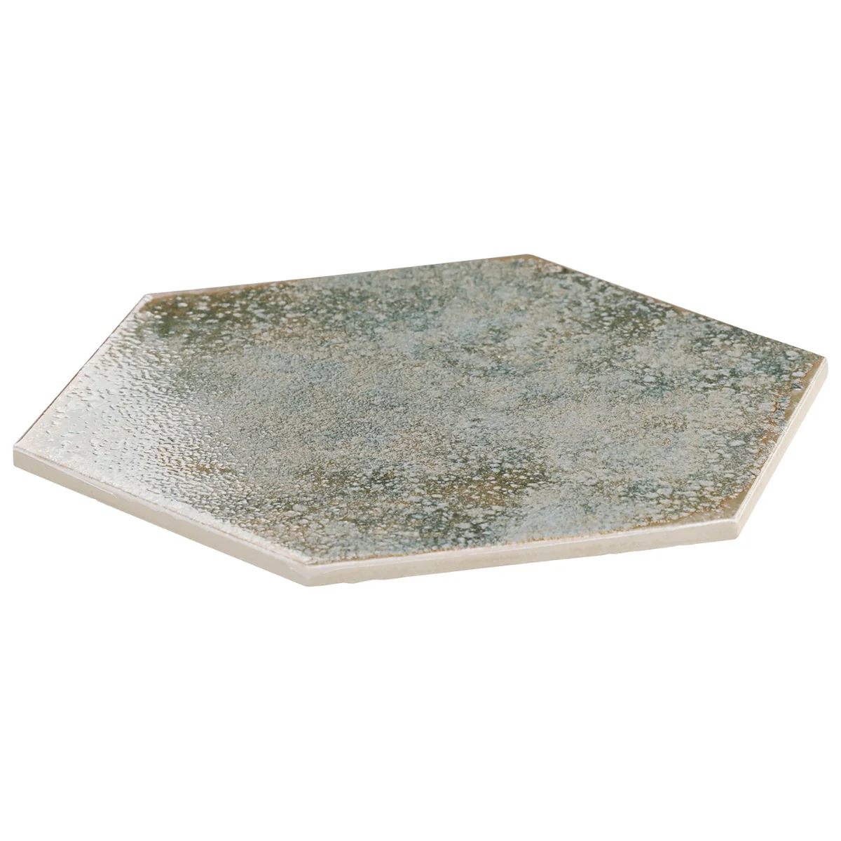 Lux Tile Kalay Green 9" Hexagon Polished Porcelain Tile - Image 4