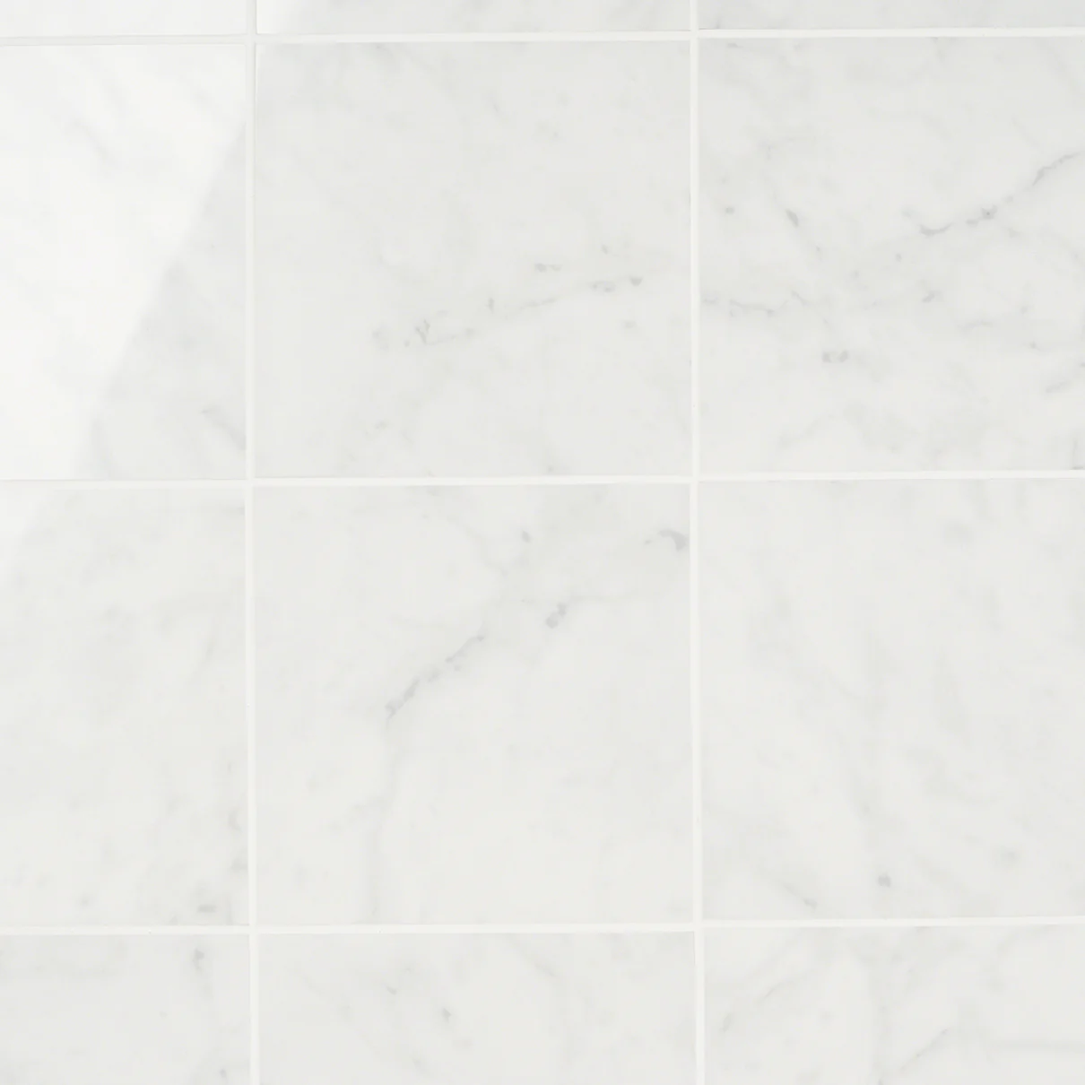 Marble Tech Bianco Gioia 6x6 Polished Porcelain Tile - Lux Tile - Image 8