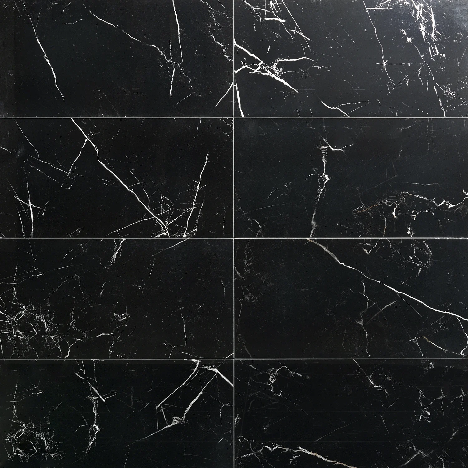Lux Tile Marble Tech Port Laurent Black 12x24 Polished Porcelain Tile - Image 2