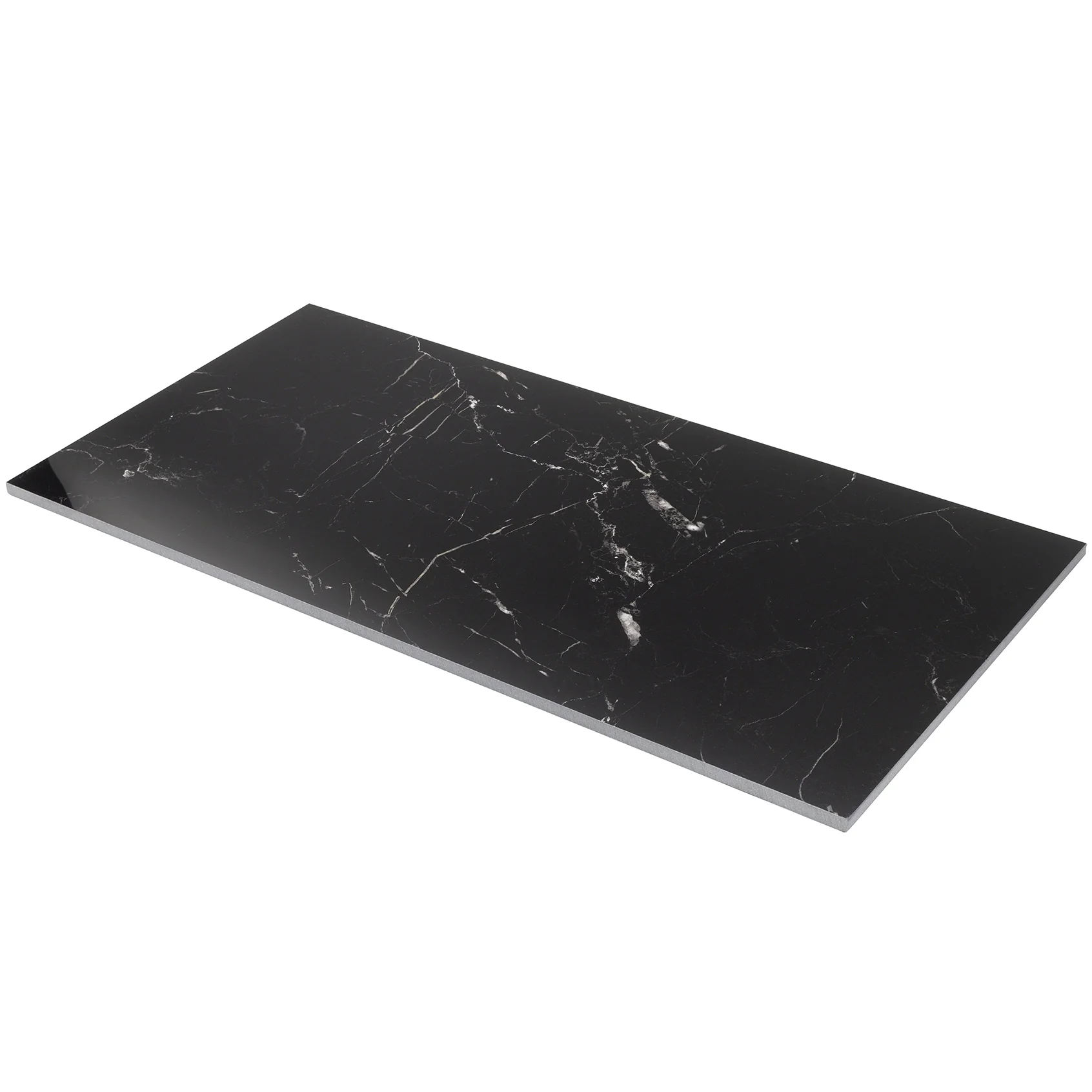 Lux Tile Marble Tech Port Laurent Black 12x24 Polished Porcelain Tile - Image 4
