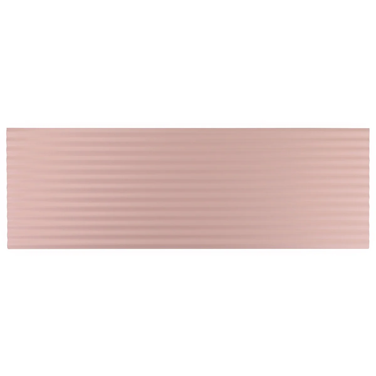 Lux Tile Mod 3D Blush Pink 12x36 Fluted Matte Ceramic Tile - Image 4