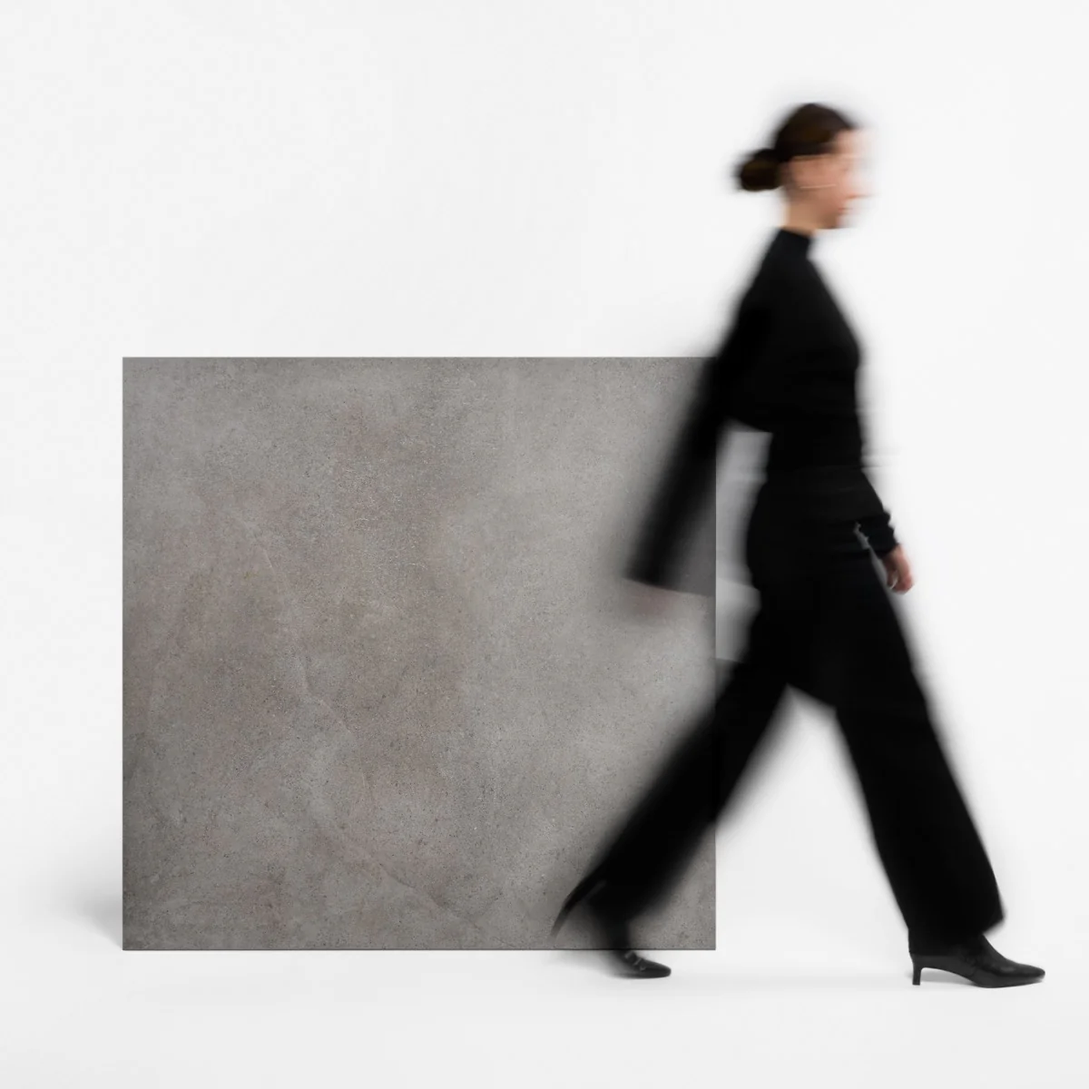Lux Tile New Rock Fossil Dark Gray 48x48 Matte Porcelain Tile - Image 9
