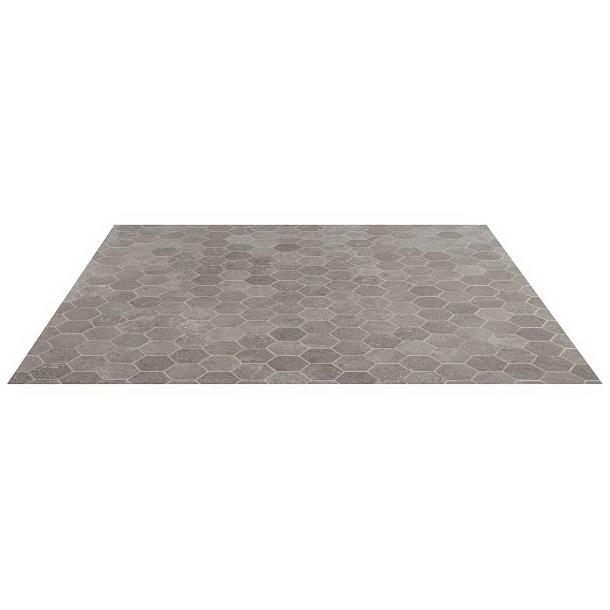 Lux Tile New Rock Fossil Dark Gray 3" Hexagon Matte Porcelain Mosaic Tile - Image 9