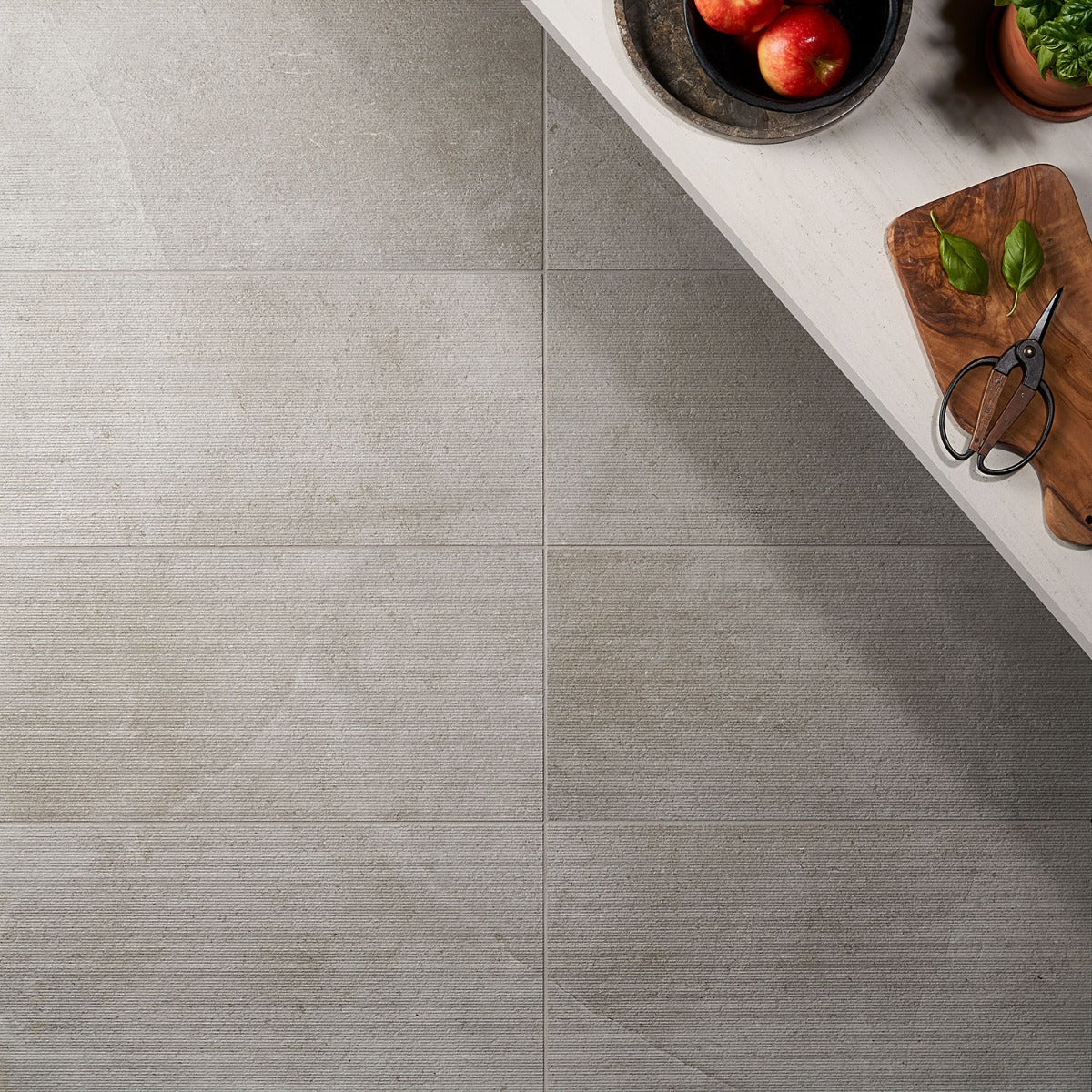 Tilebar New Rock Fumo Light Gray 12x24 Chiseled Matte Porcelain Tile - Image 5