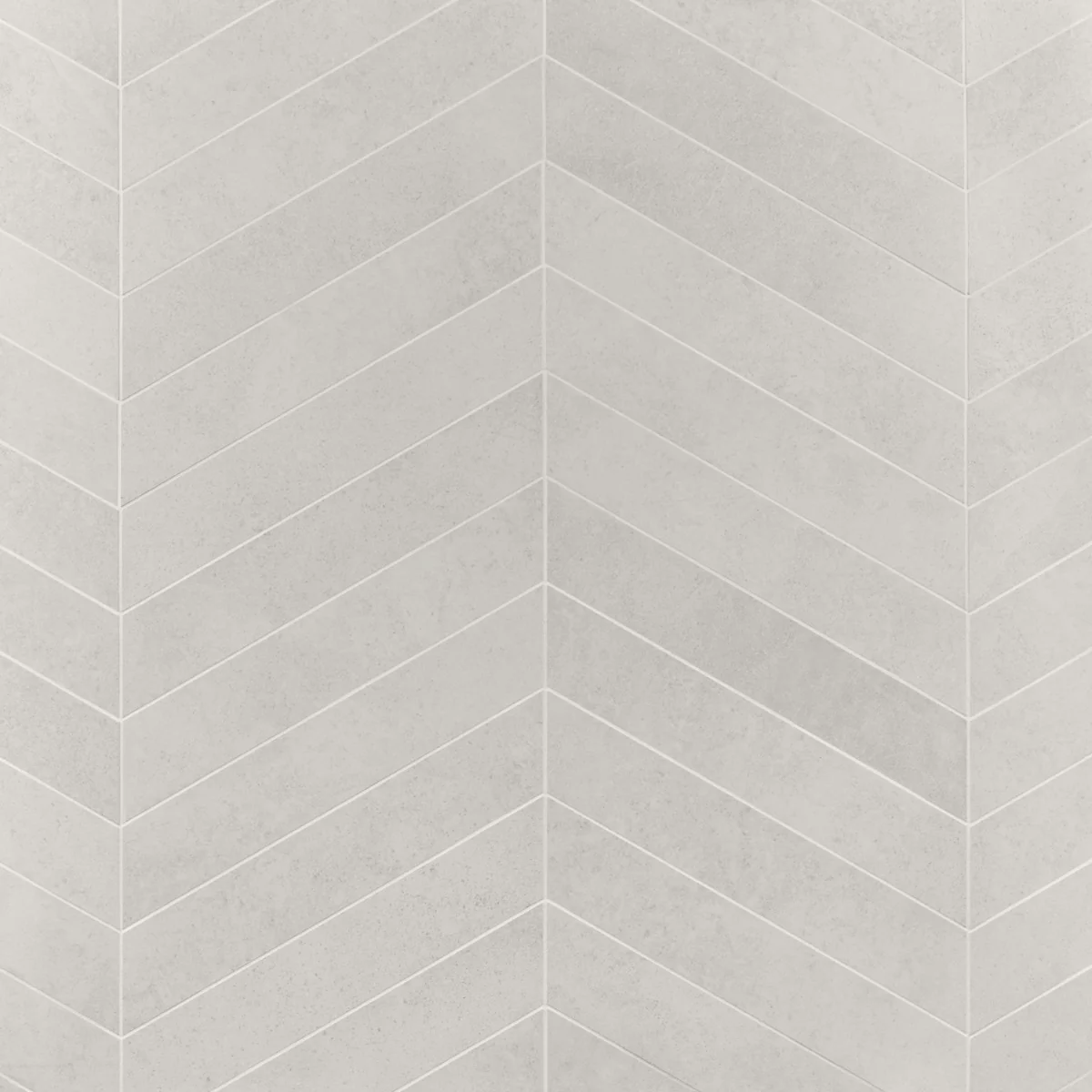 Lux Tile New Rock Perla White 4x21 Chevron Matte Porcelain Tile - Image 3
