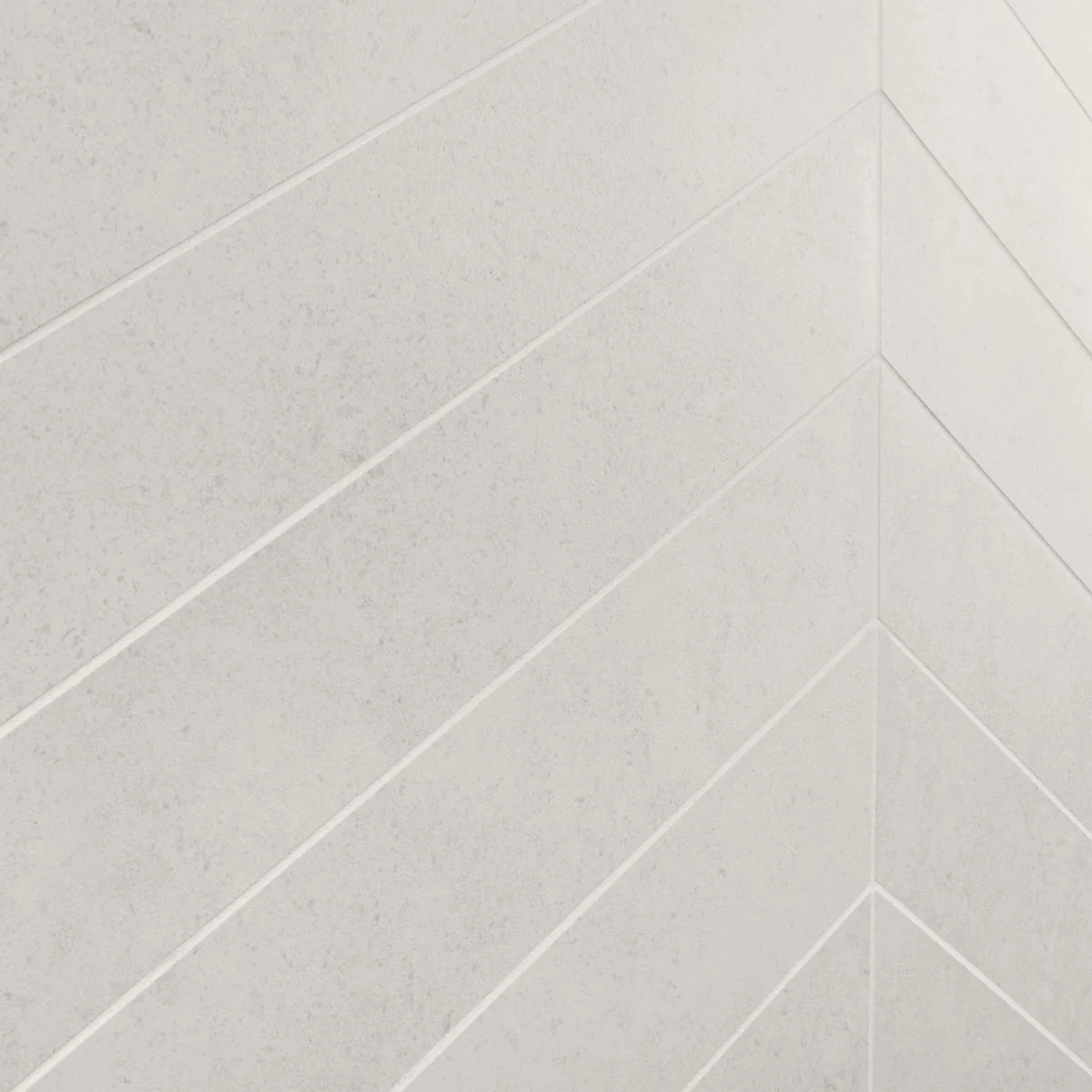 Lux Tile New Rock Perla White 4x21 Chevron Matte Porcelain Tile - Image 6
