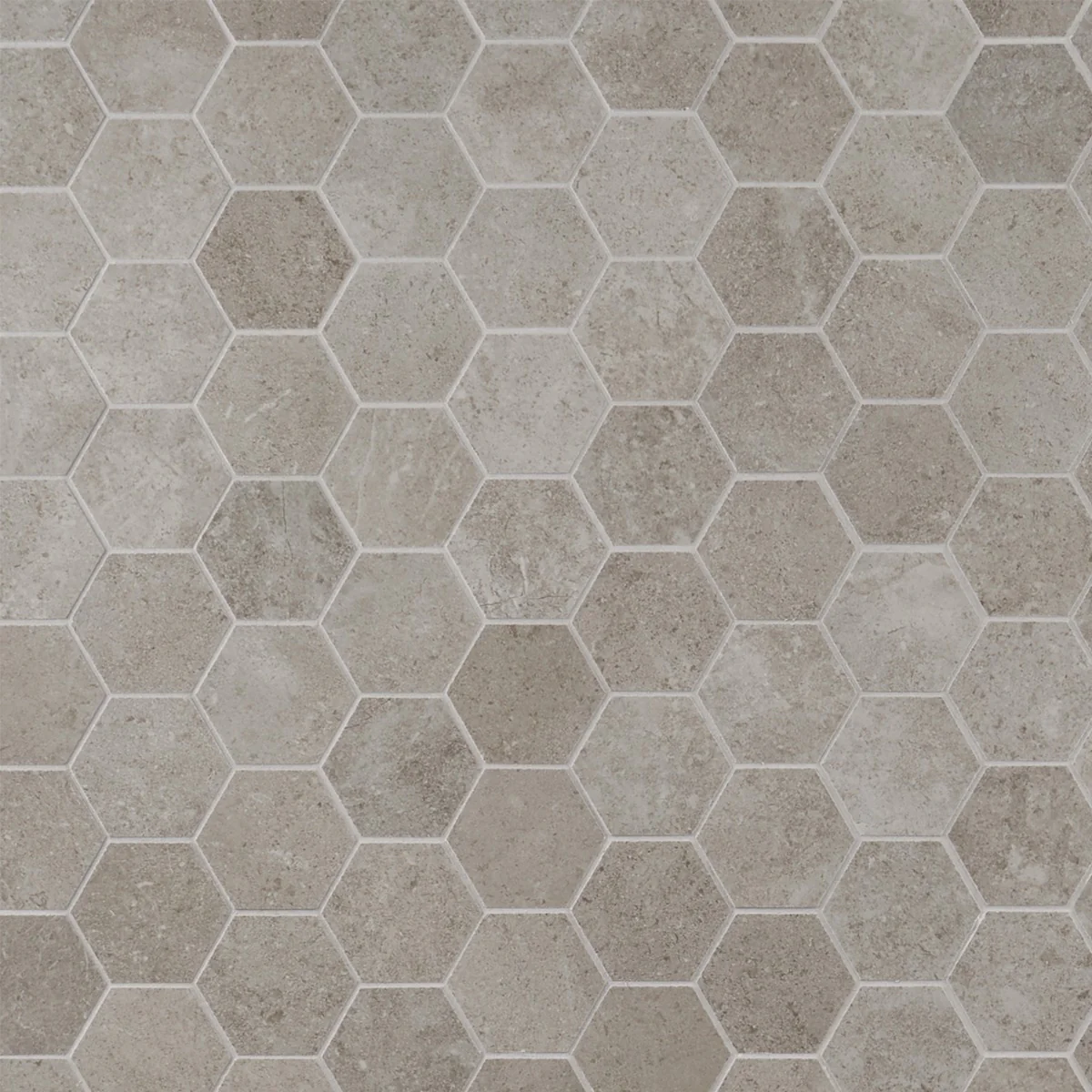 Lux Tile New Rock Tortora Beige 3" Hex Matte Porcelain Mosaic Tile - Image 3