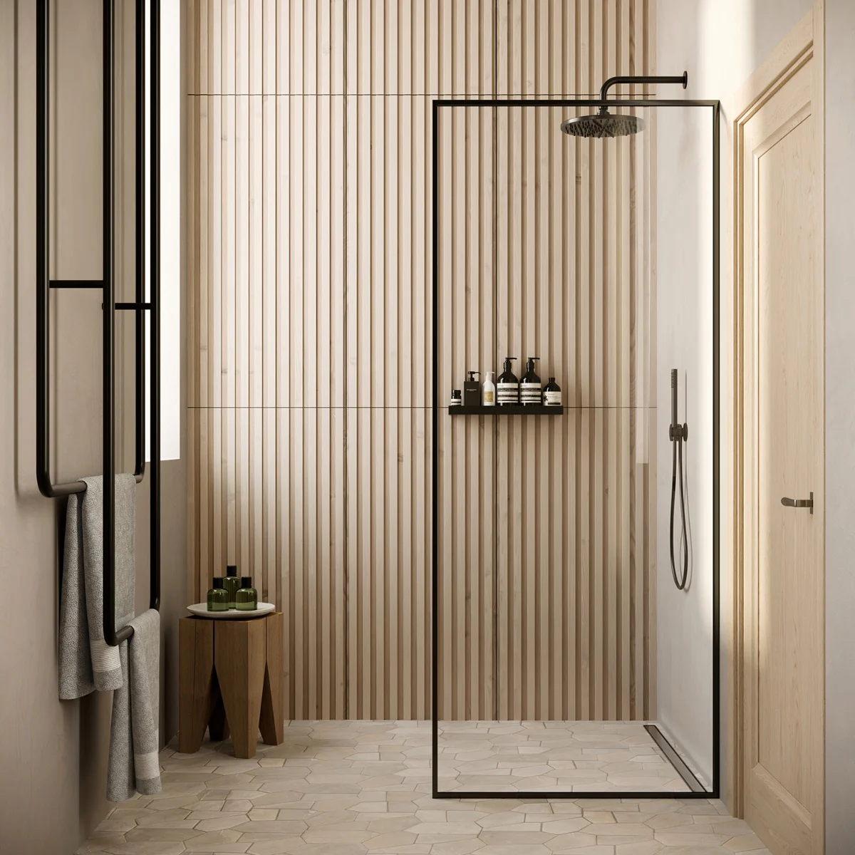 Lux Tile Nobu Ribbon Almond Brown 24x48 Matte Porcelain Tile - Image 2