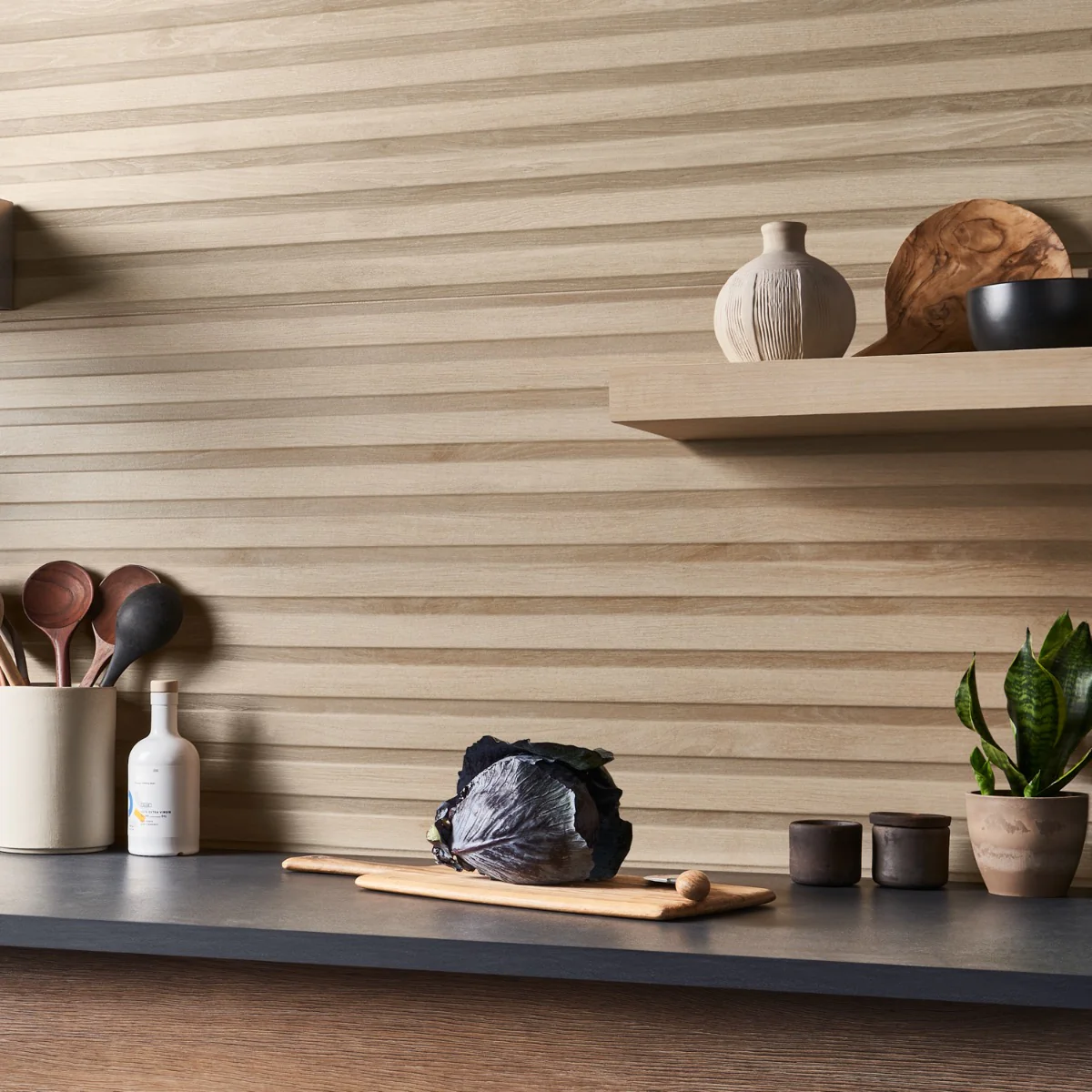 Lux Tile Nobu Ribbon Almond Brown 24x48 Matte Porcelain Tile - Image 4