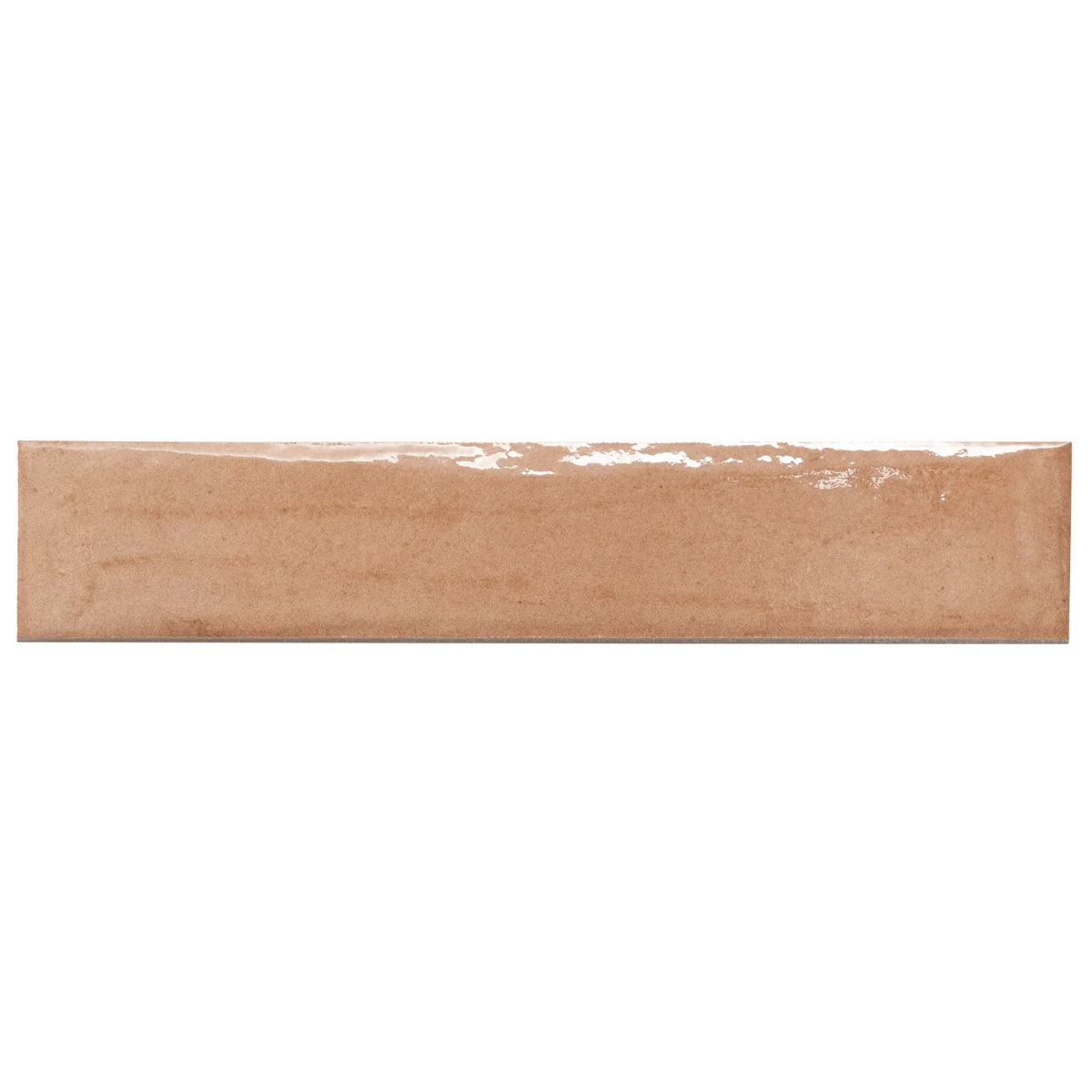 Lux Tile Paint Terracotta Brown 3x16 Glossy Porcelain Subway Tile - Image 5