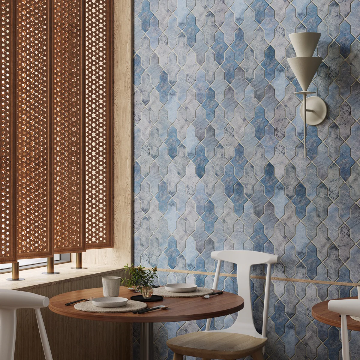 Lux Tile Parma Cruz Denim Blue 5x8 Terracotta Look Matte Porcelain Tile - Image 2