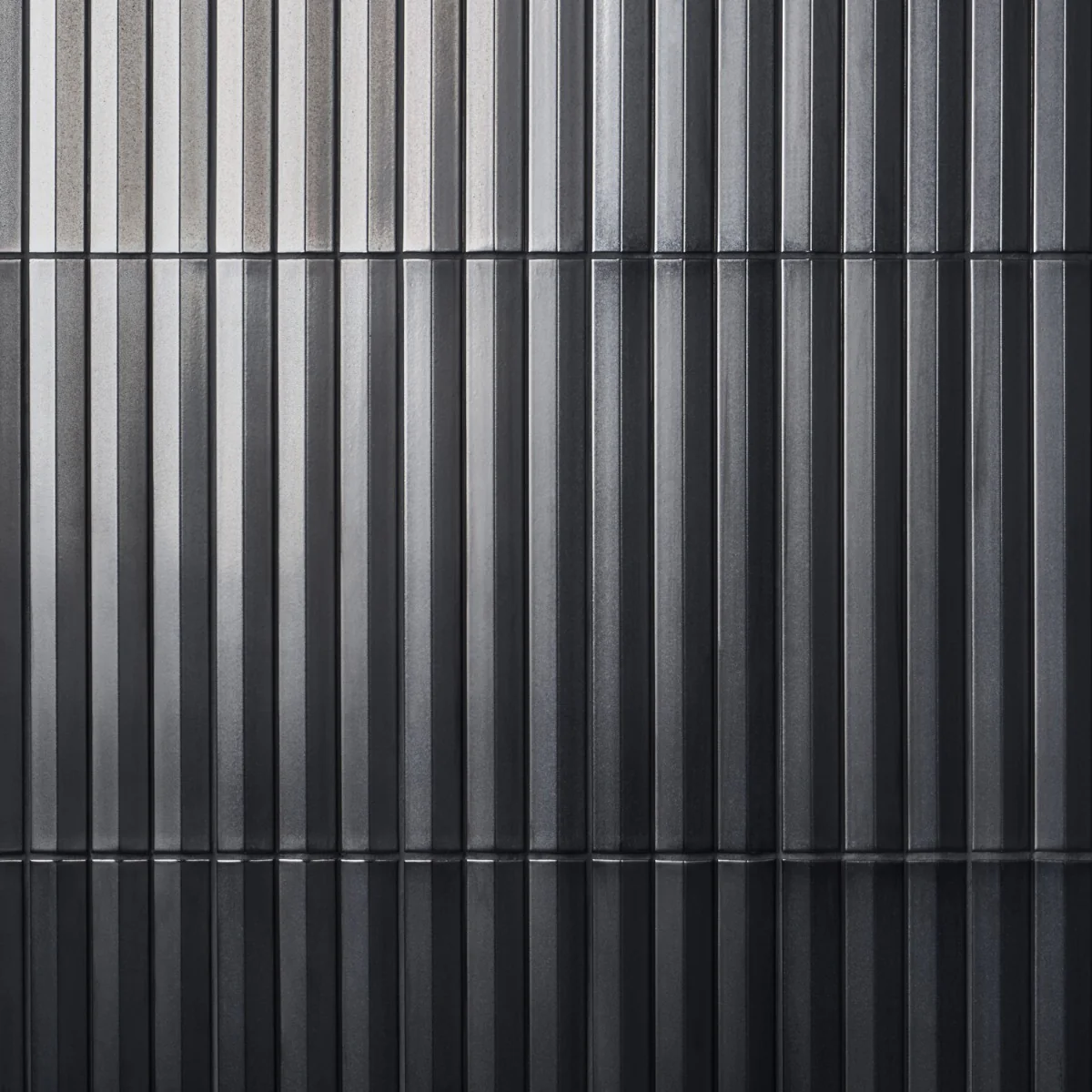 Lux Tile Ponto Metallic Gray Fluted 5x16 3D Polished Porcelain Wall Tile - Image 7