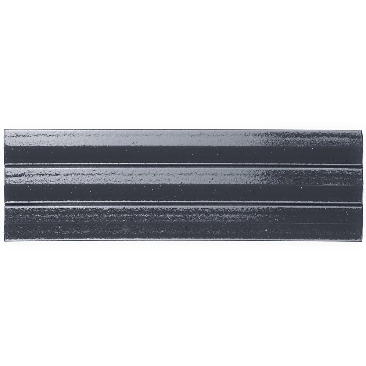 Lux Tile Ponto Metallic Gray Fluted 5x16 3D Polished Porcelain Wall Tile - Image 9