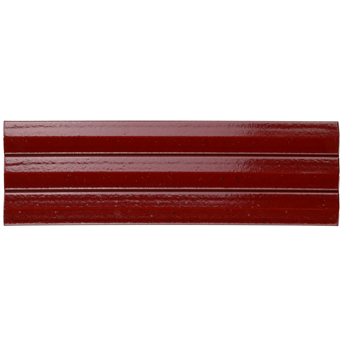 Lux Tile Ponto Ruby Red Fluted 5x16 3D Polished Porcelain Wall Tile - Image 4
