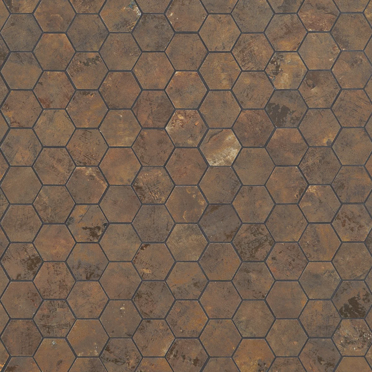 Lux Tile Portrait Copper 2" Hexagon Matte Porcelain Mosaic Tile - Image 7
