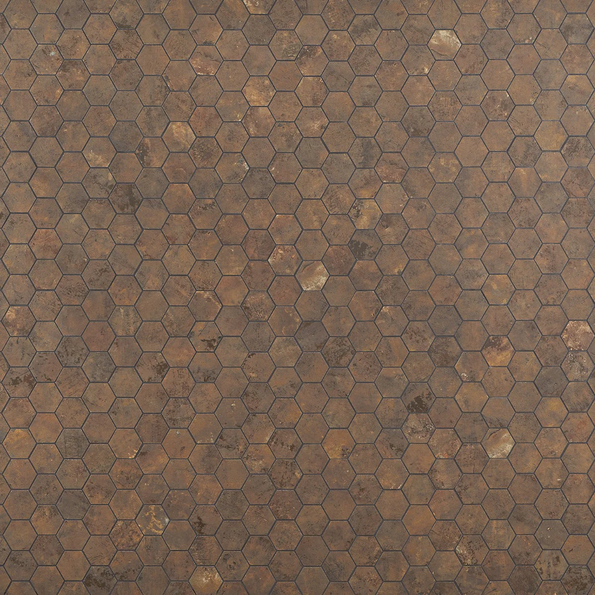 Lux Tile Portrait Copper 2" Hexagon Matte Porcelain Mosaic Tile - Image 8