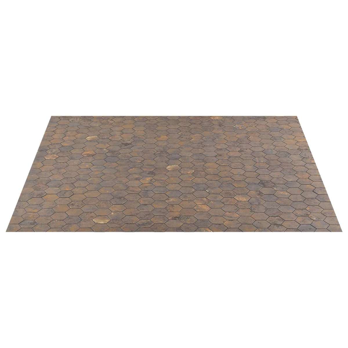 Lux Tile Portrait Copper 2" Hexagon Matte Porcelain Mosaic Tile - Image 9
