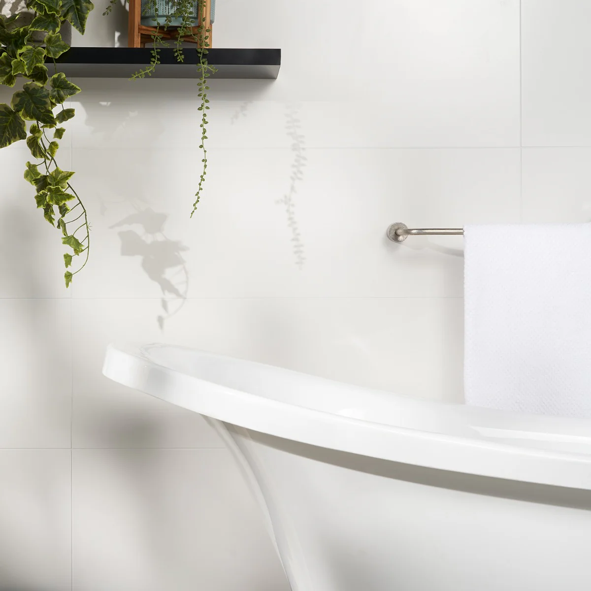 Lux Tile Reverb White 12x36 Matte Ceramic Wall Tile