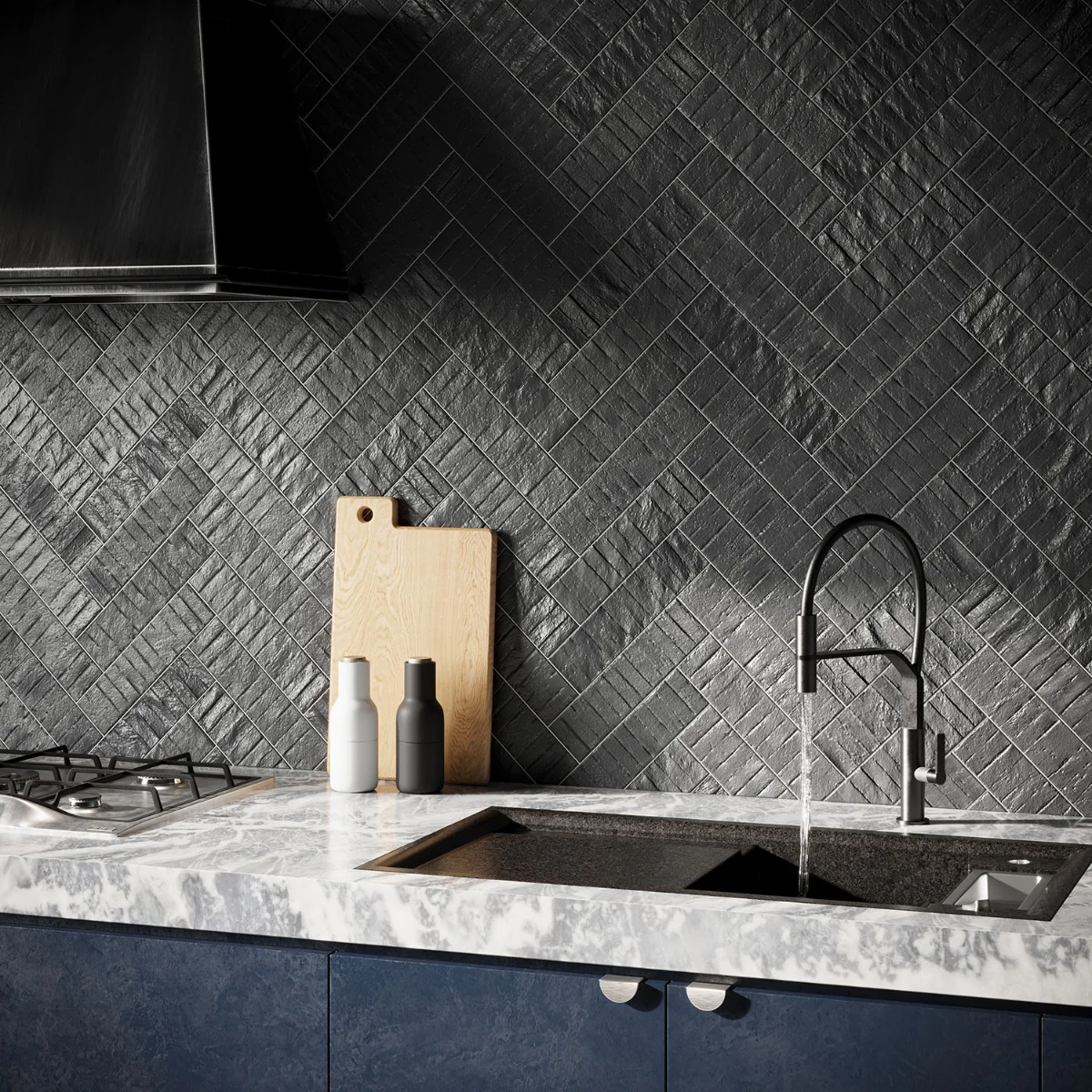 Lux Tile Rework Gray Blue 3x12 Matte Porcelain Subway Tile - Image 2