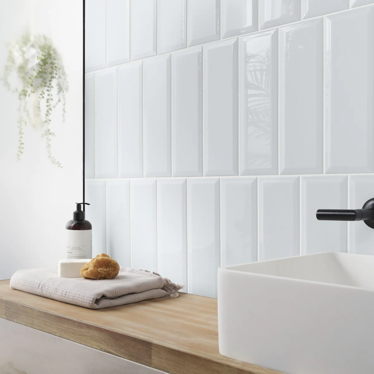 Lux Tile Rise Ice Blue 4x12 Beveled Glossy Ceramic Subway Tile - Image 8