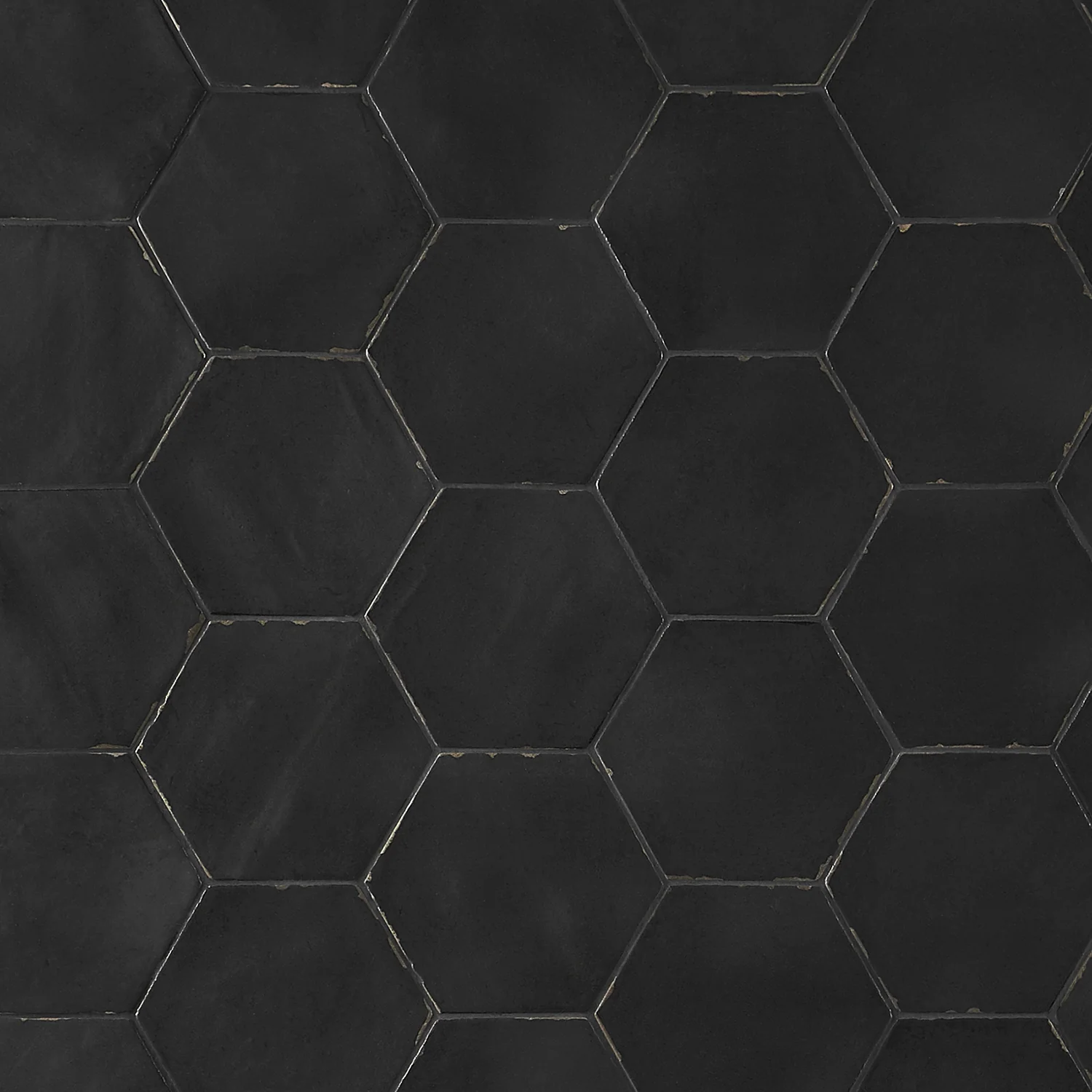 Lux Tile Sasha Hex Nero Black 6" Matte Porcelain Hexagon Tile - Image 3