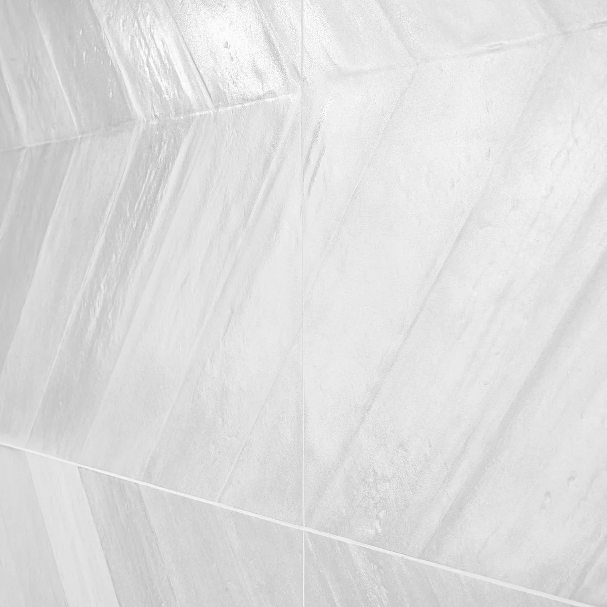 Lux Tile Sculpt White Chevron 24x48 Natural Porcelain Tile - Image 5