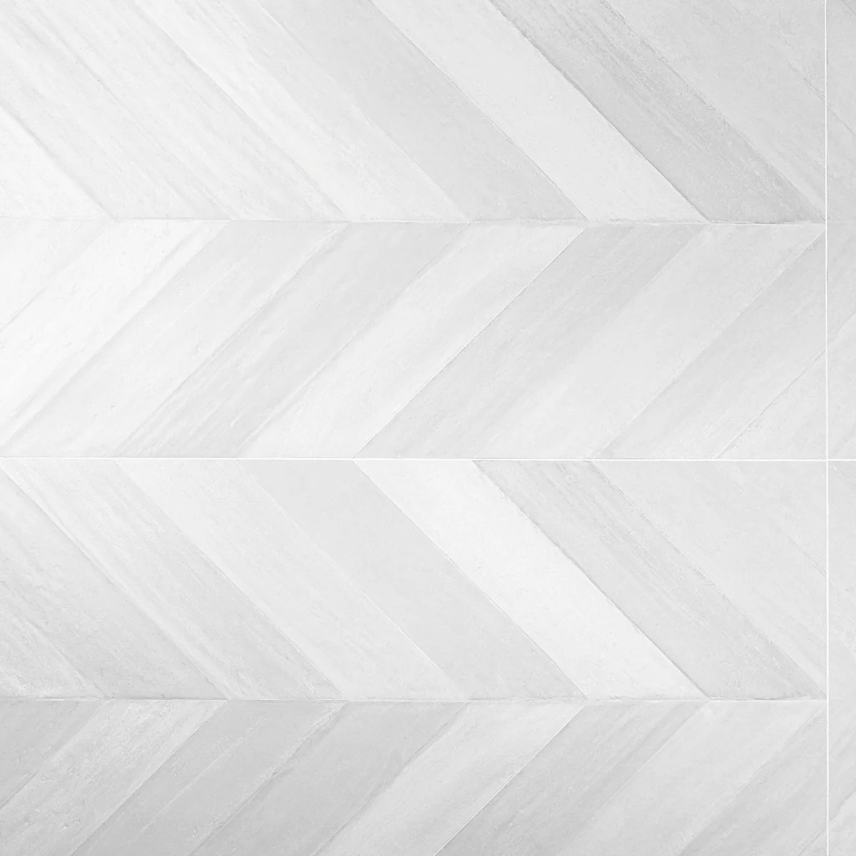 Lux Tile Sculpt White Chevron 24x48 Natural Porcelain Tile - Image 7