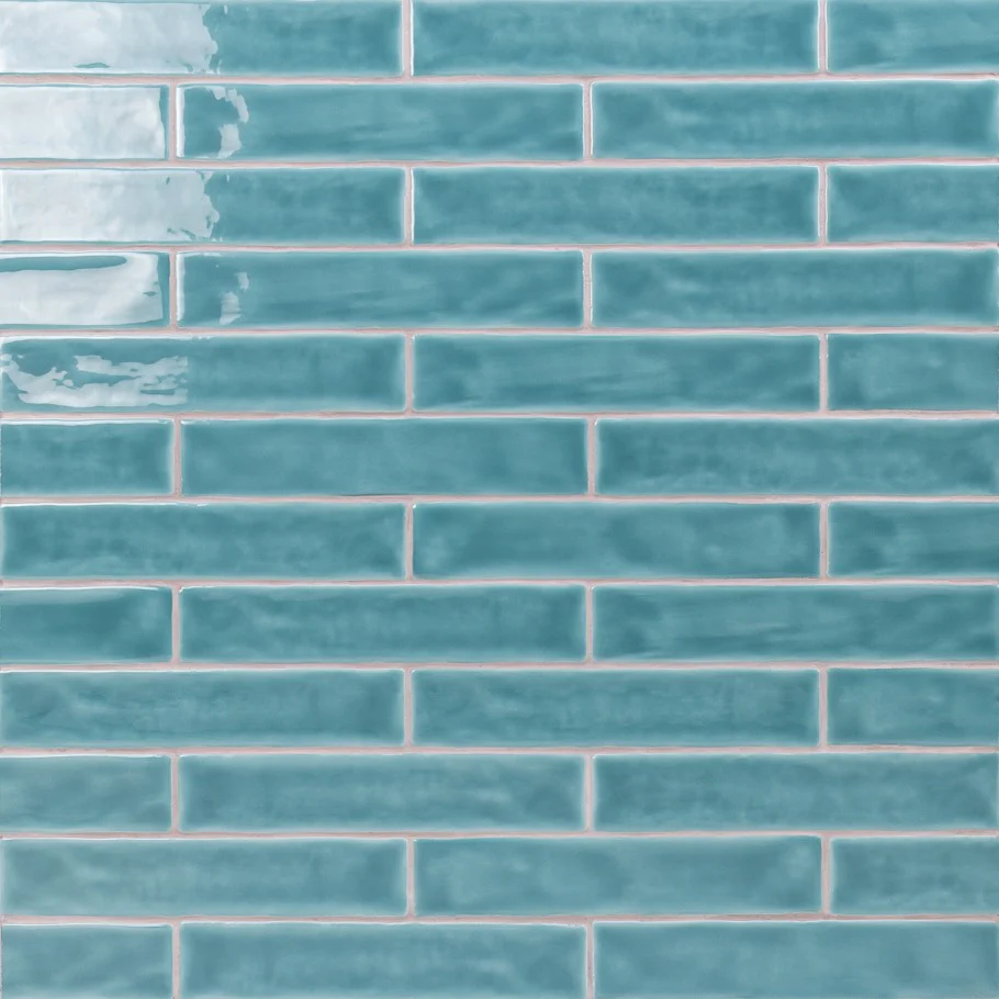 Lux Tile Seaport Aquamarine 2x10 Polished Ceramic Subway Tile - Image 2
